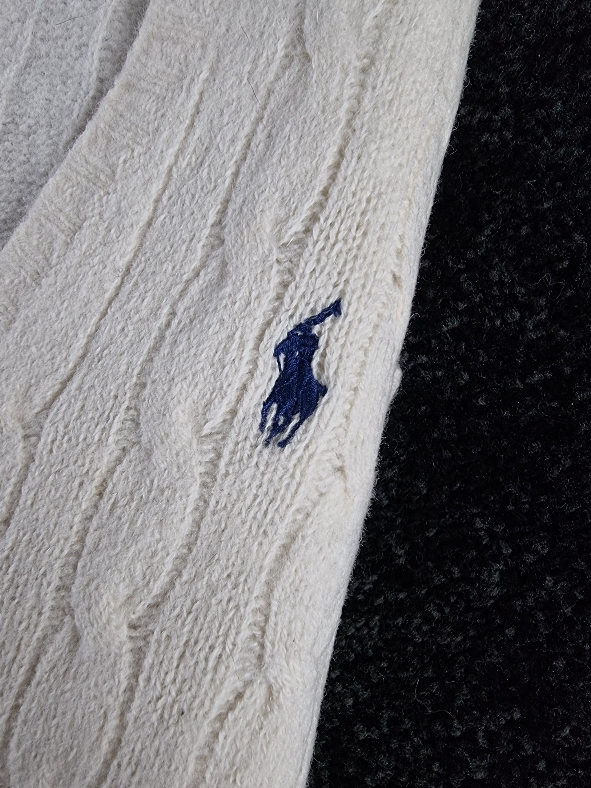 Sweater Cable Knit Polo Ralph Lauren Women's S White image 5