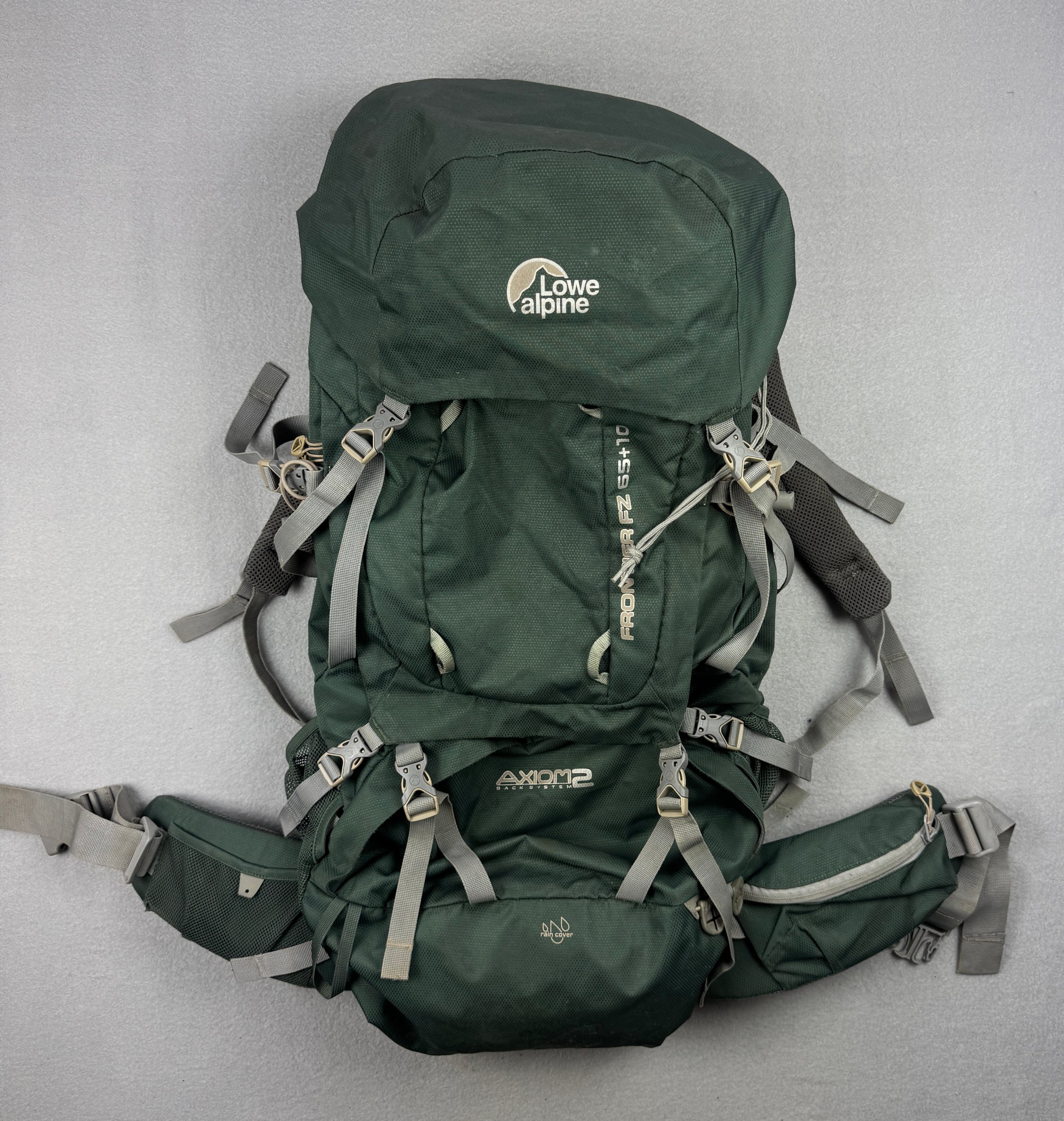 Lowe Alpine Green Frontier FZ 65+10 Hiking Backpack Trekiing Large