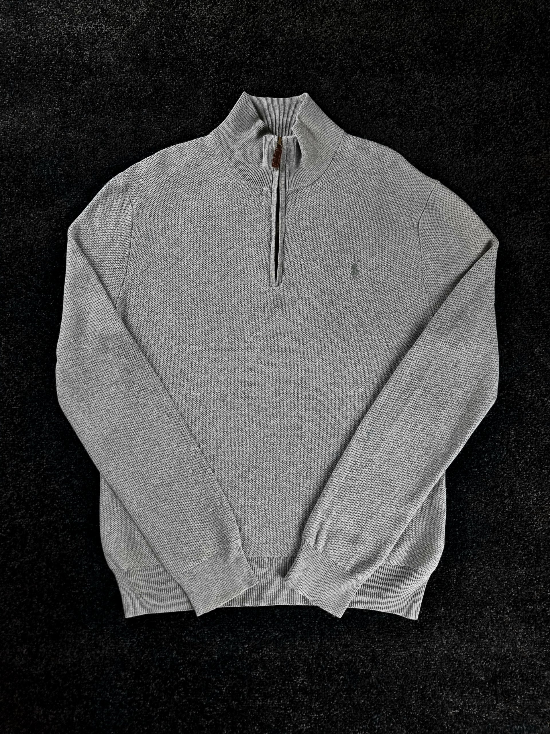Sweater Half-Zip Polo Ralph Lauren Men M Grey image 2