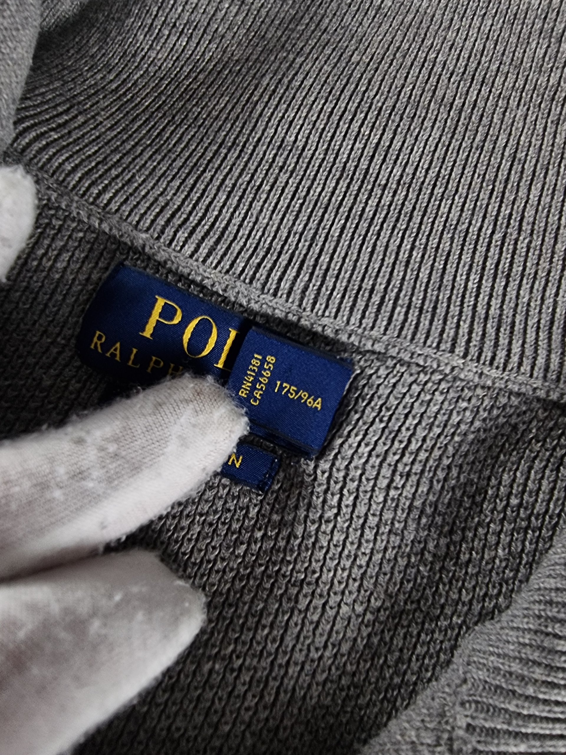 Sweater Half-Zip Polo Ralph Lauren Men M Grey image 5