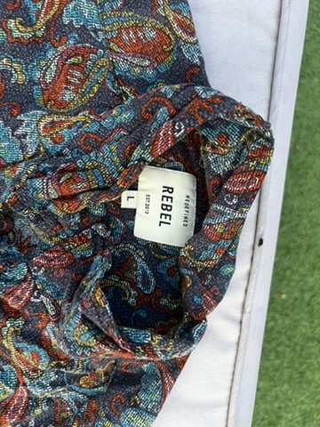 Rebel Multi Paisley Pattern Button-Up Shirt Large image 2