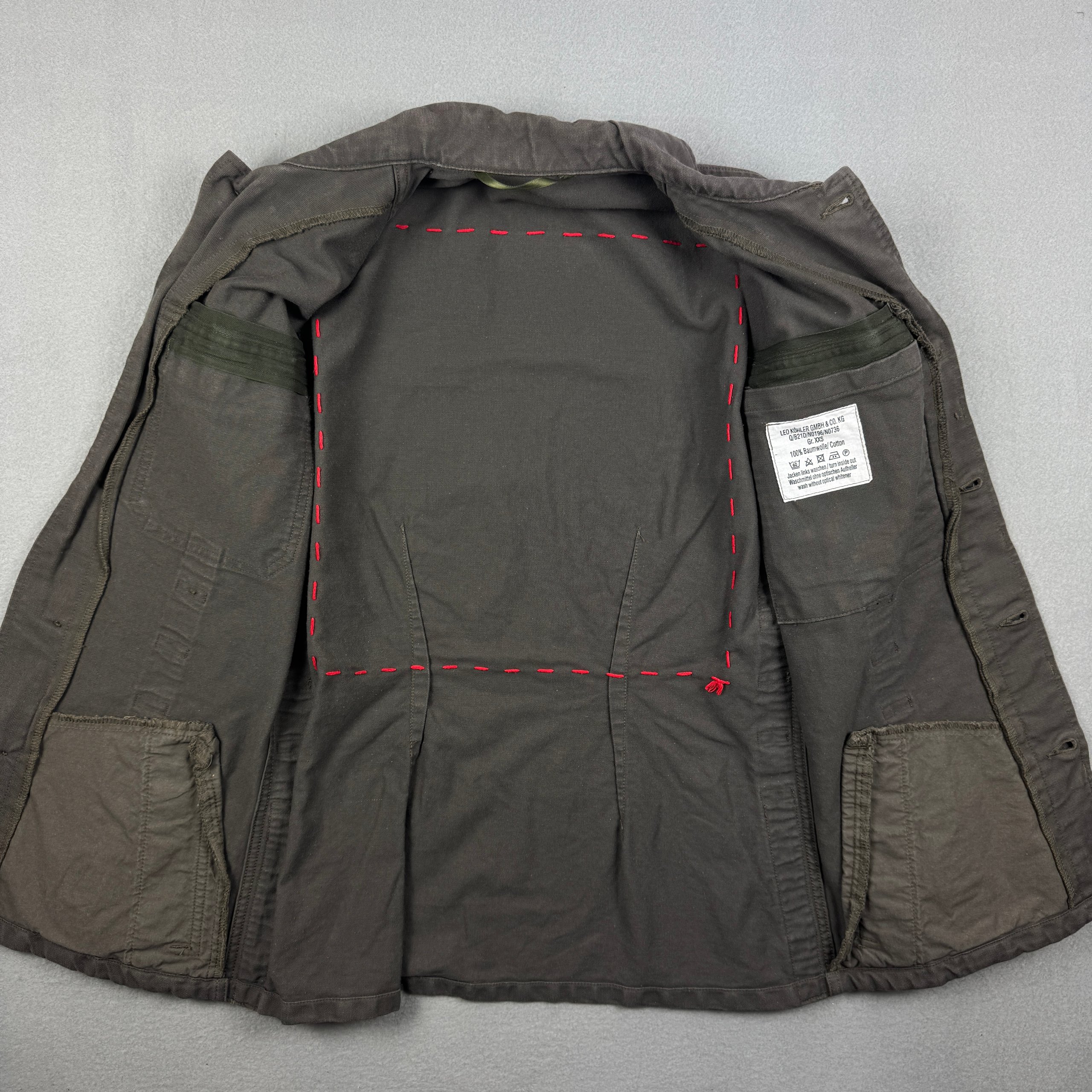 Leo Köhler Custom Military Avant-garde Cotton Jacket Size XXS image 6