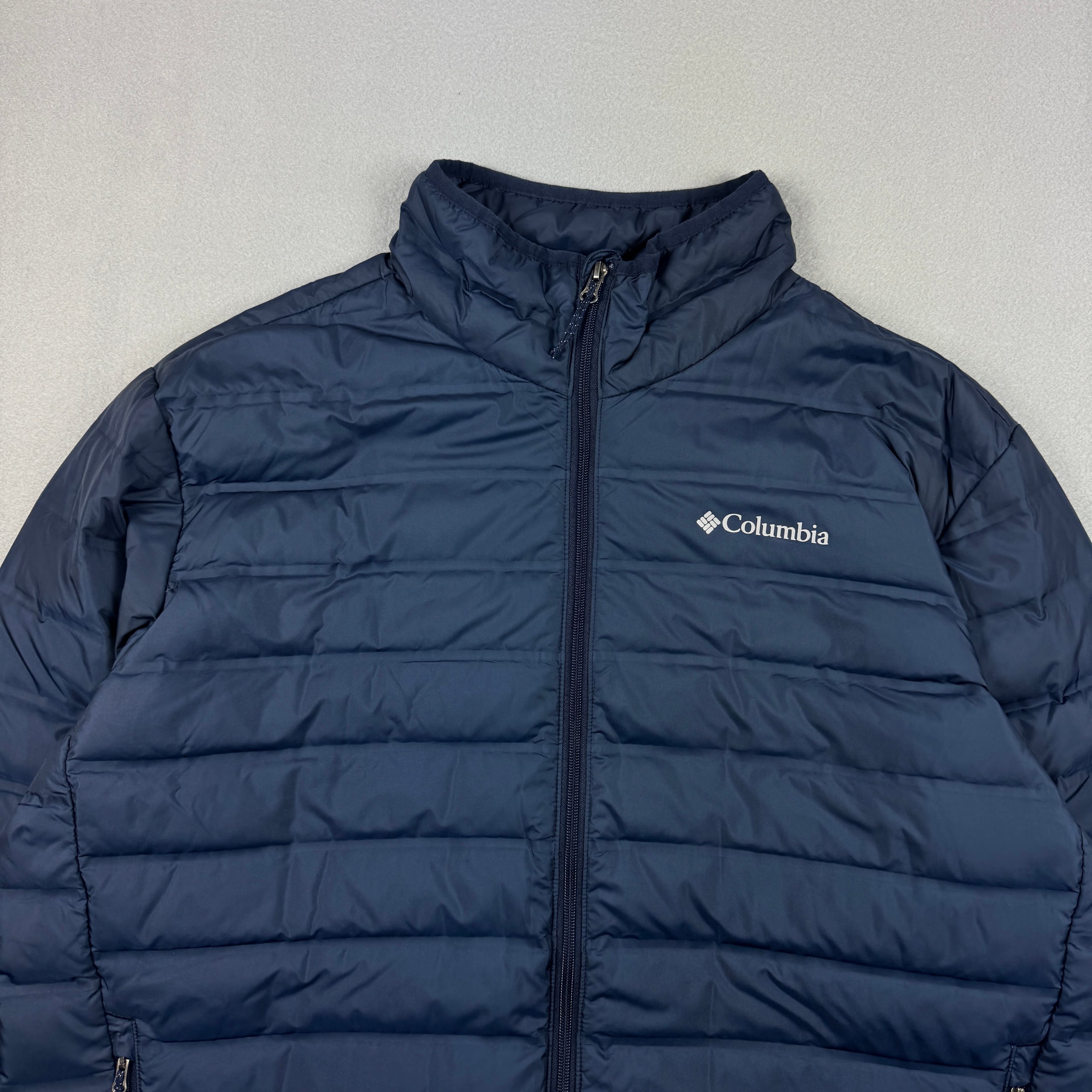Columbia 650 Navy Puffer Jacket Lightweight Warm Men`s Size XL image 4