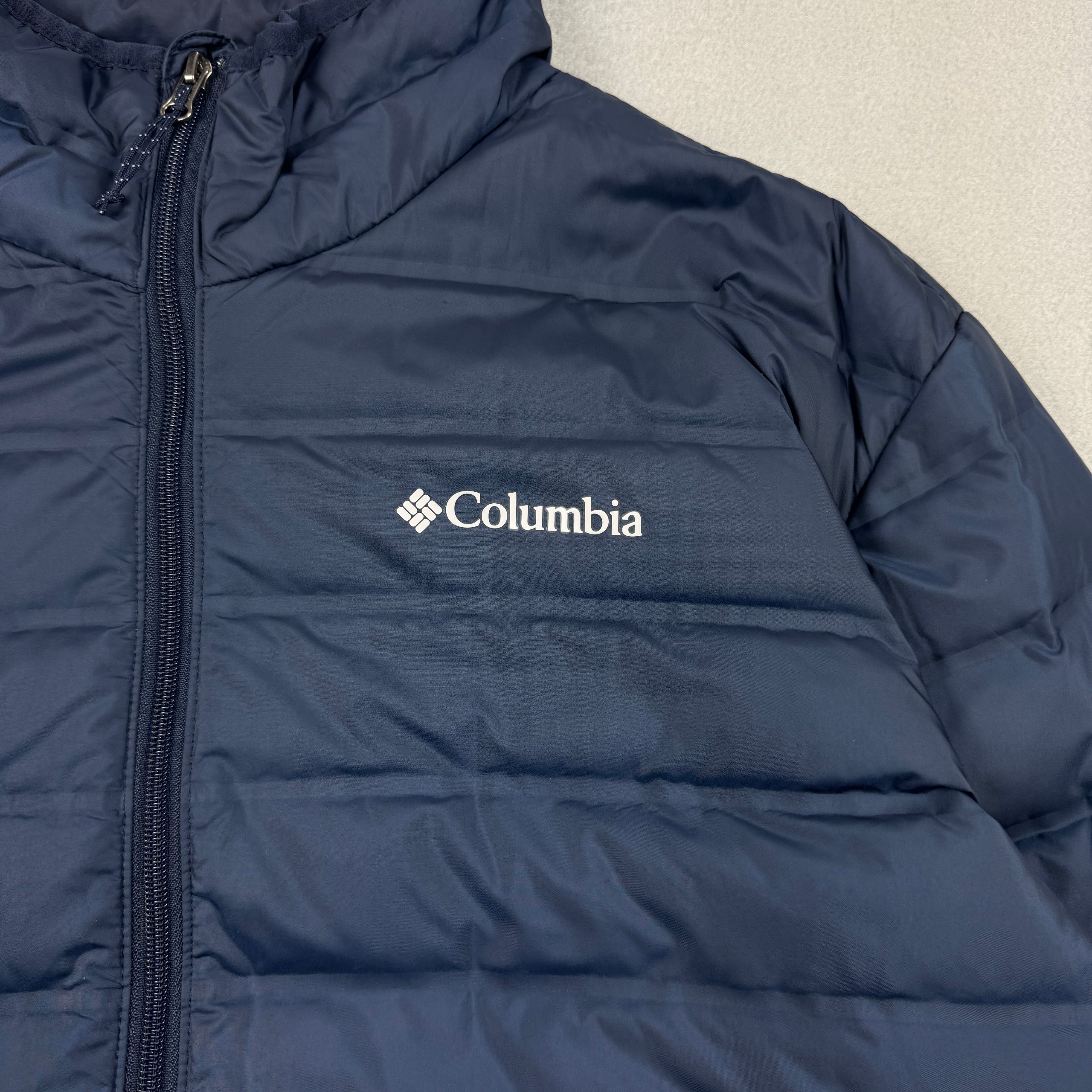 Columbia 650 Navy Puffer Jacket Lightweight Warm Men`s Size XL image 6