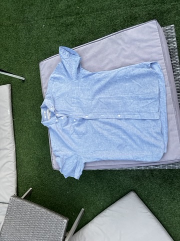 H&M Light Blue Oxford Regular Fit Shirt Medium