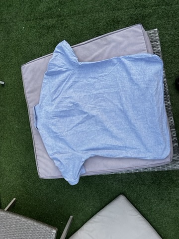H&M Light Blue Oxford Regular Fit Shirt Medium image 3