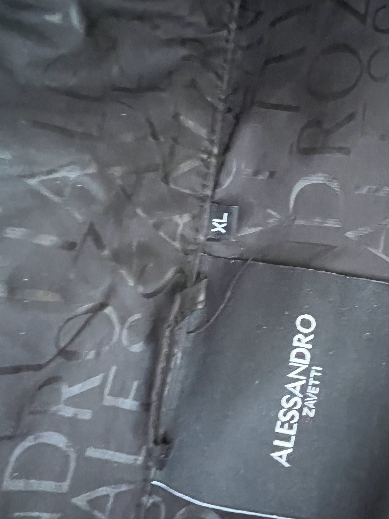 Alessandro Zavetti Men's Black Puffer Jacket XL Broken Zip image 3