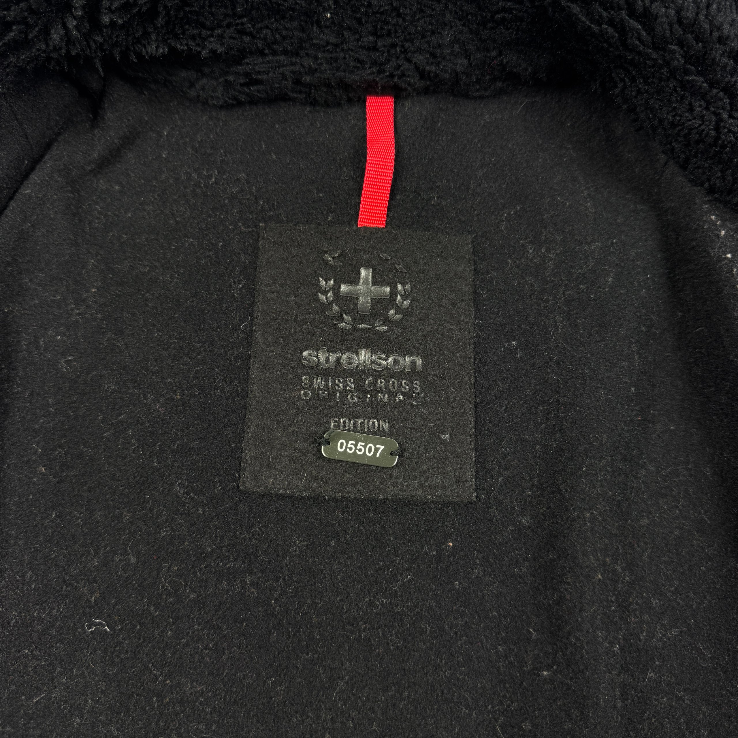 Strellson Swiss Cross Revival-W Black Faux Jacket Sherpa Size L image 9