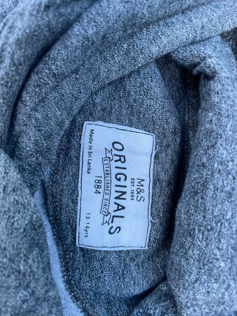 M&S Kids' Grey Hoodie Age 13-14 Years image 2
