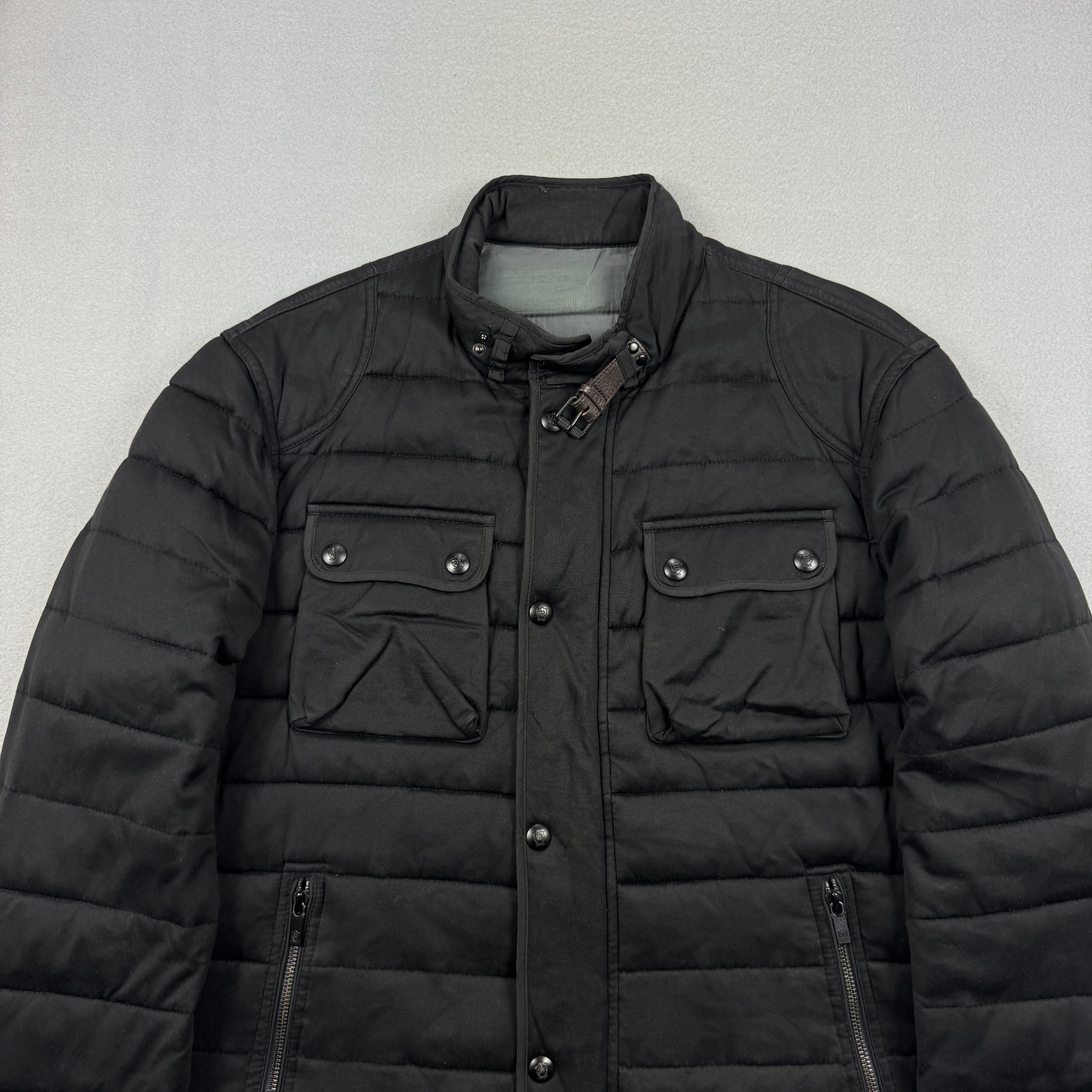 Men`s Massimo Dutti Black Quilted Warm Jacket Size L-XL image 4