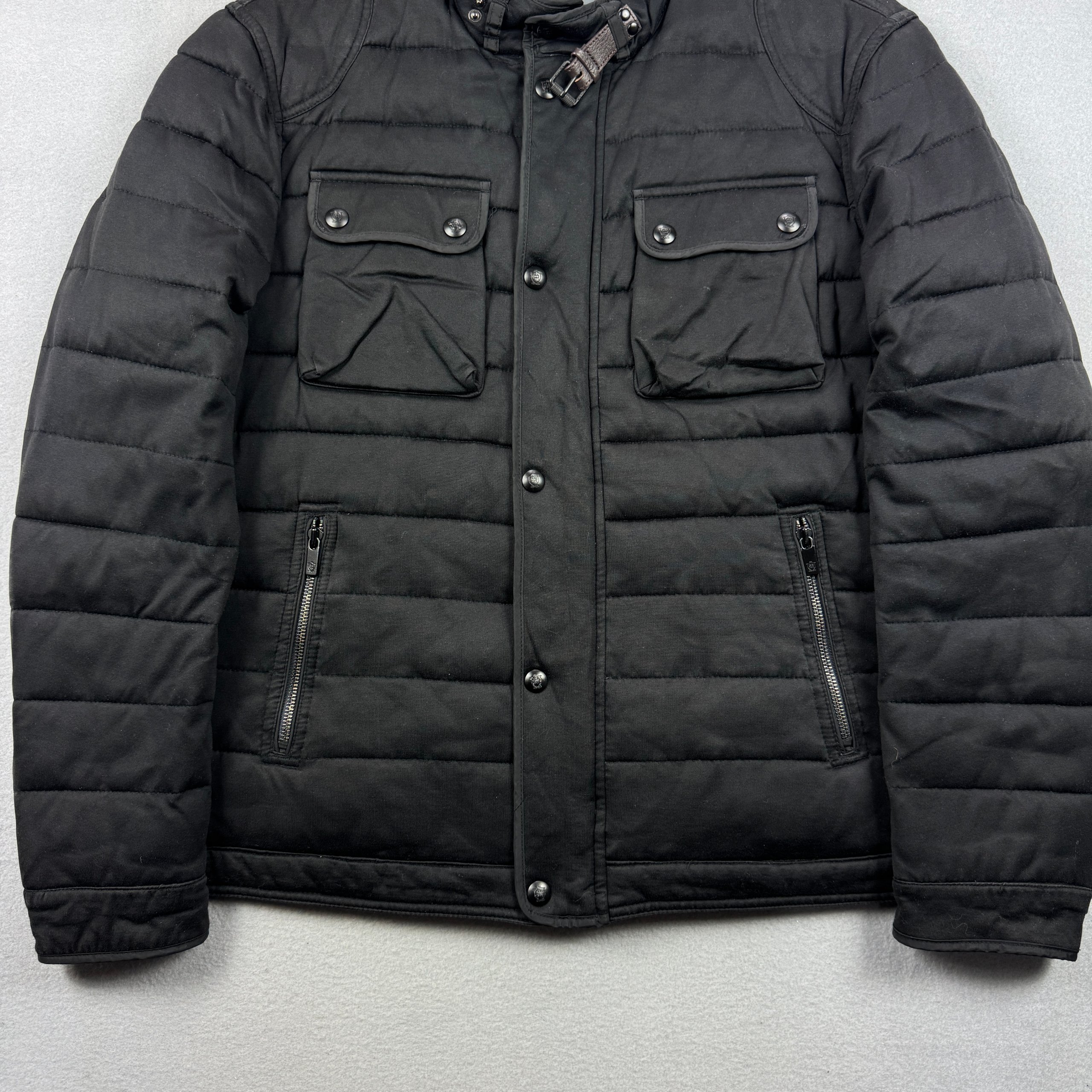 Men`s Massimo Dutti Black Quilted Warm Jacket Size L-XL image 5