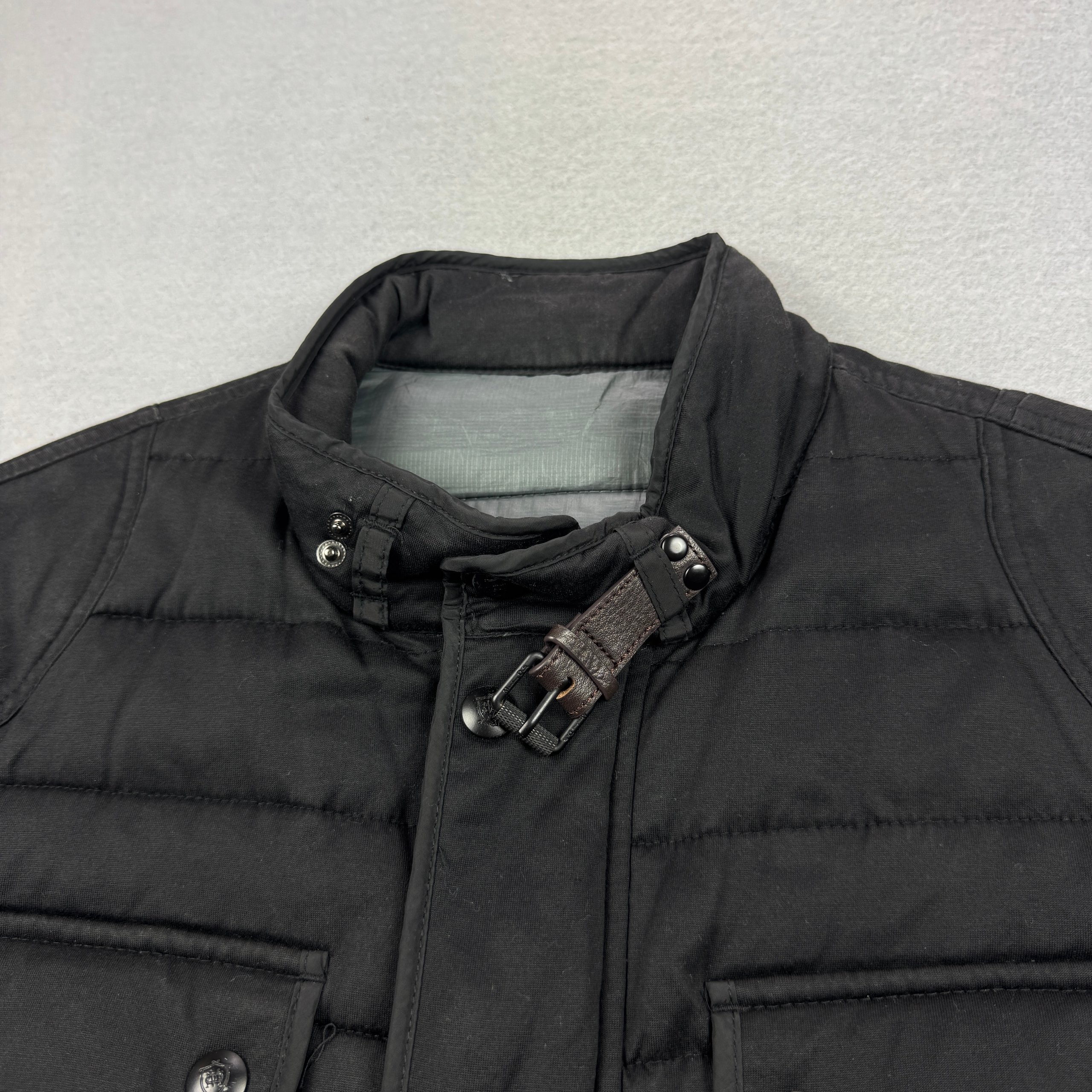 Men`s Massimo Dutti Black Quilted Warm Jacket Size L-XL image 6
