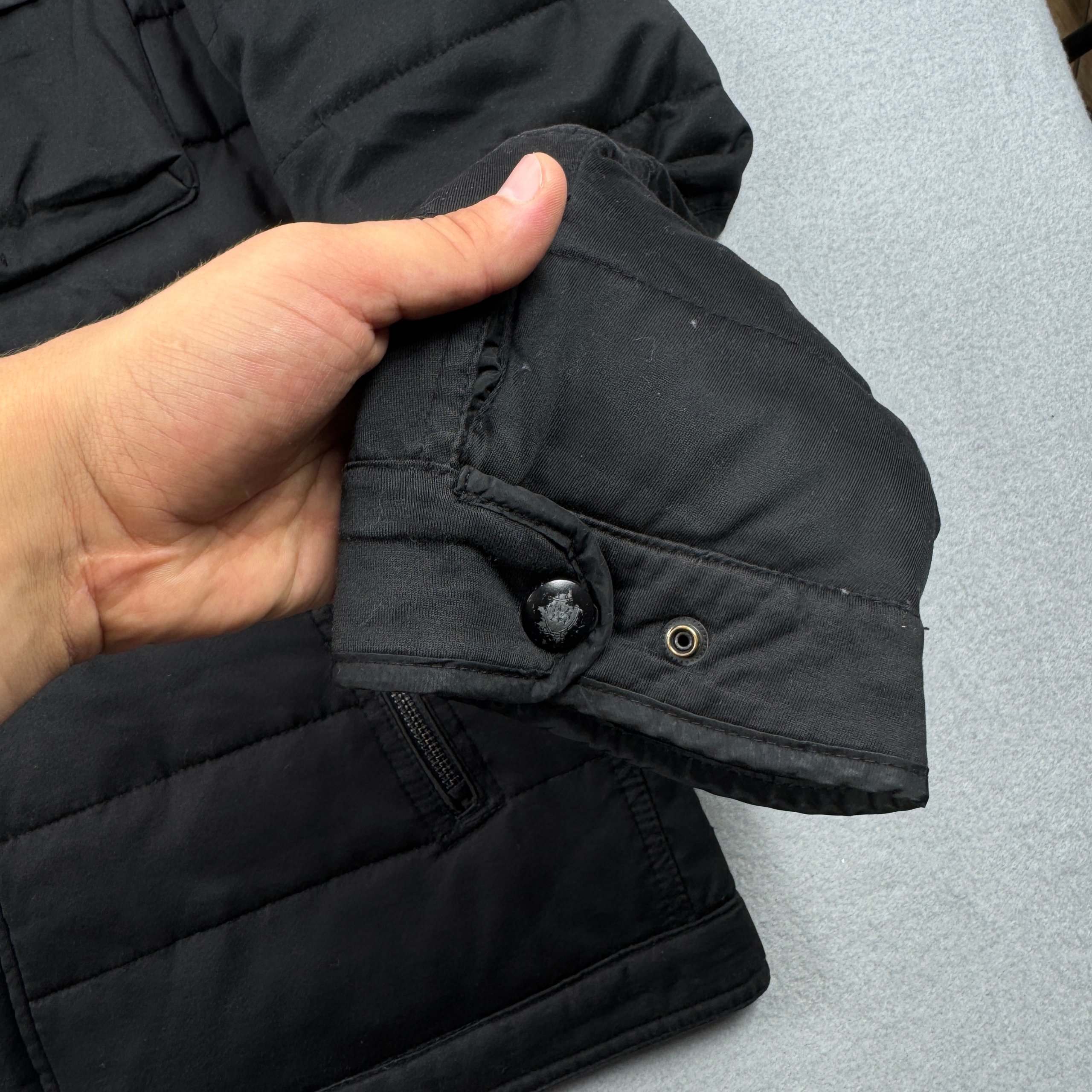 Men`s Massimo Dutti Black Quilted Warm Jacket Size L-XL image 7