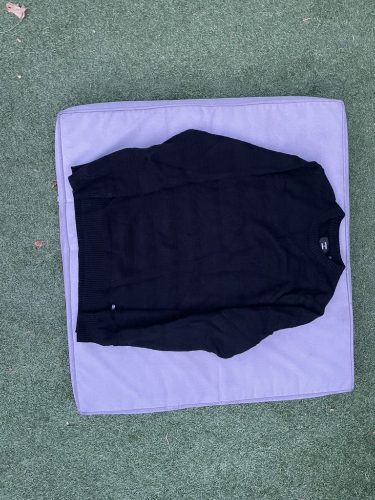 Superdry Men's Black Wool Blend Sweater Large