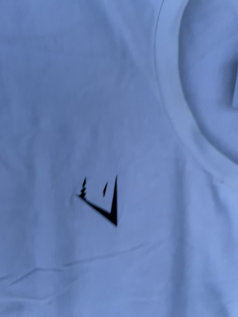 Gymshark White Men's T-Shirt Large Minimal Logo image 2