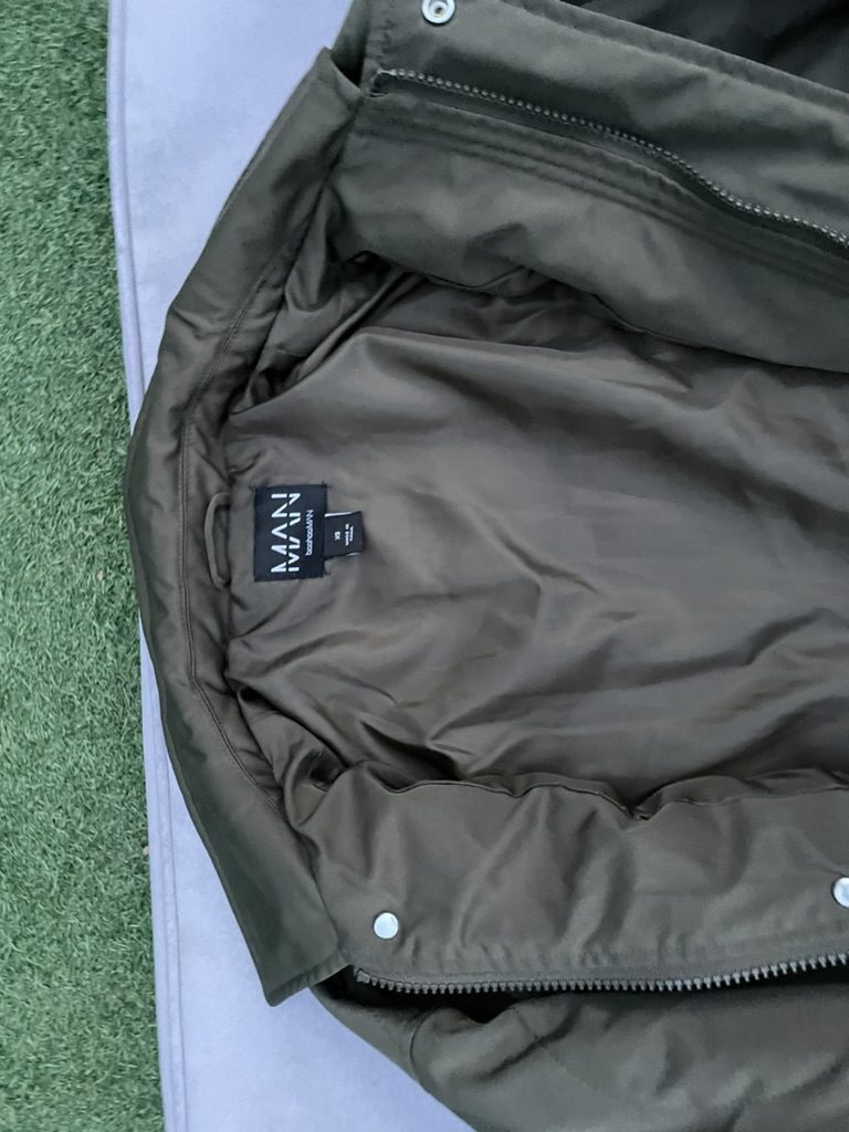 Boohoo Man Men's Brown Quilted Jacket XS image 2