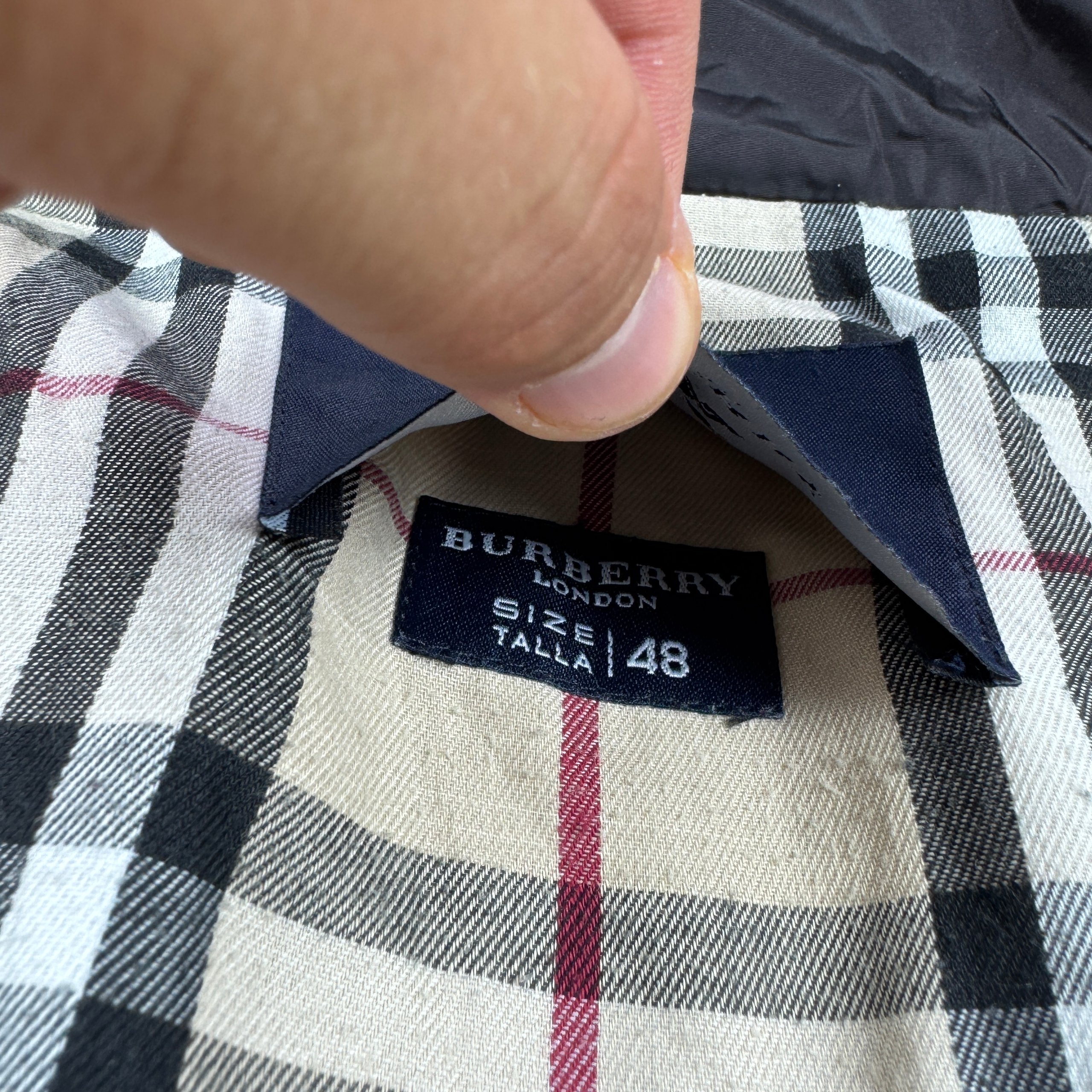 Burberry London Vintage Dark Brown Quilted Women`s Jacket Classic Check Lining Size 48 / XL image 10