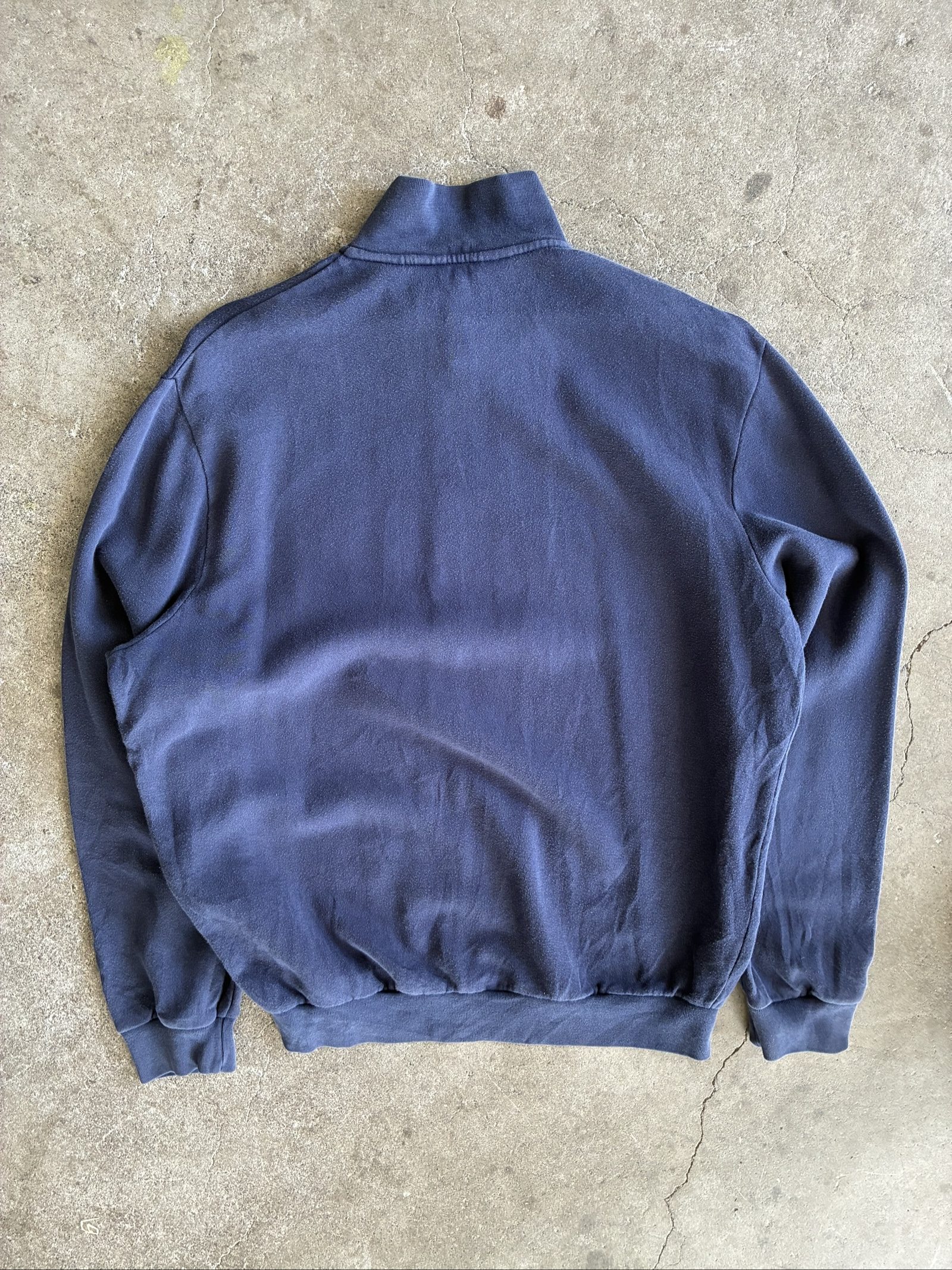 Vintage Polo Golf Ralph Lauren Navy Half-Zip Sweatshirt Large Cotton Acrylic image 6