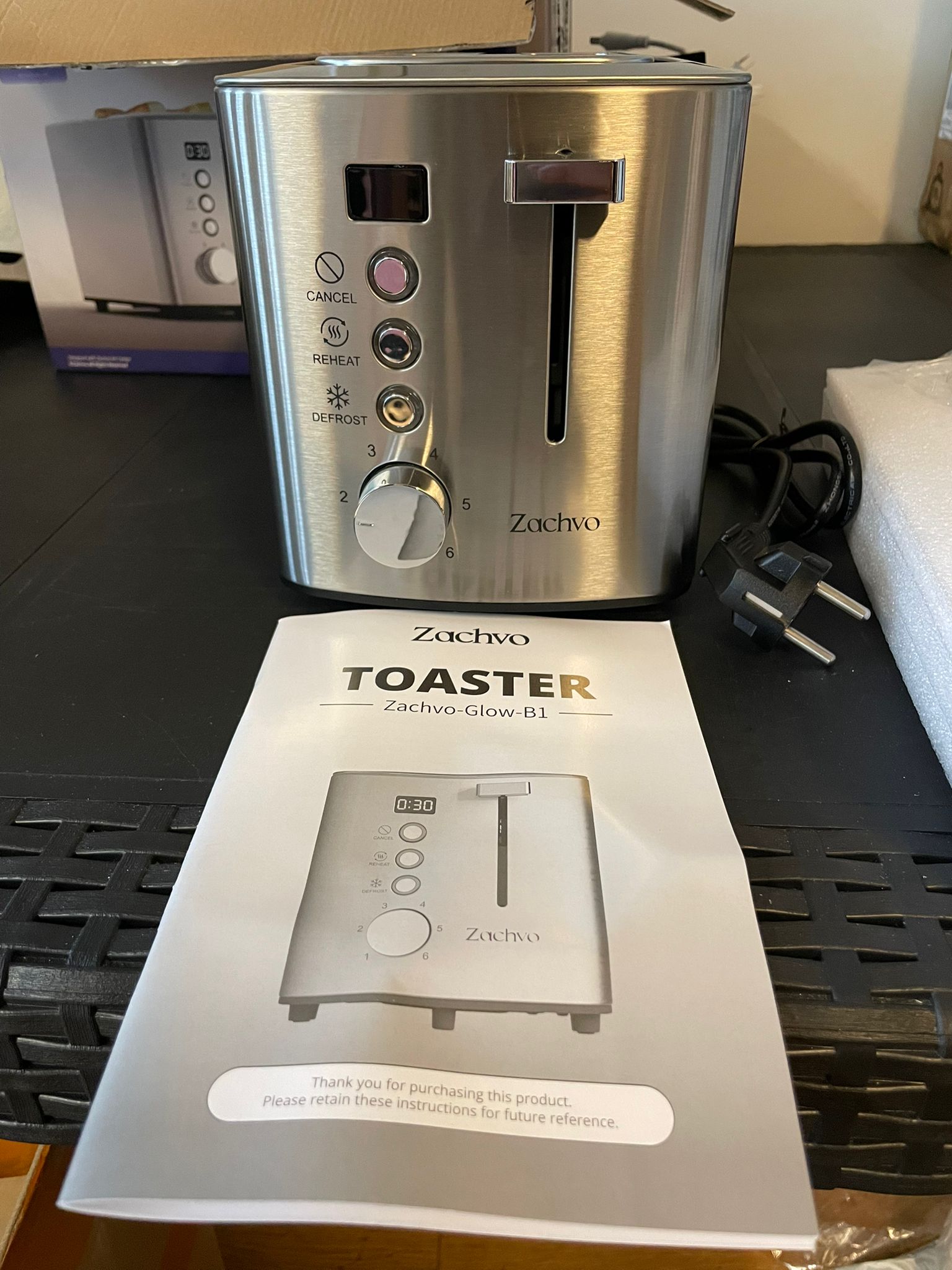 Nieuw in doos! Zachvo Glow-B1 Luxe Broodrooster