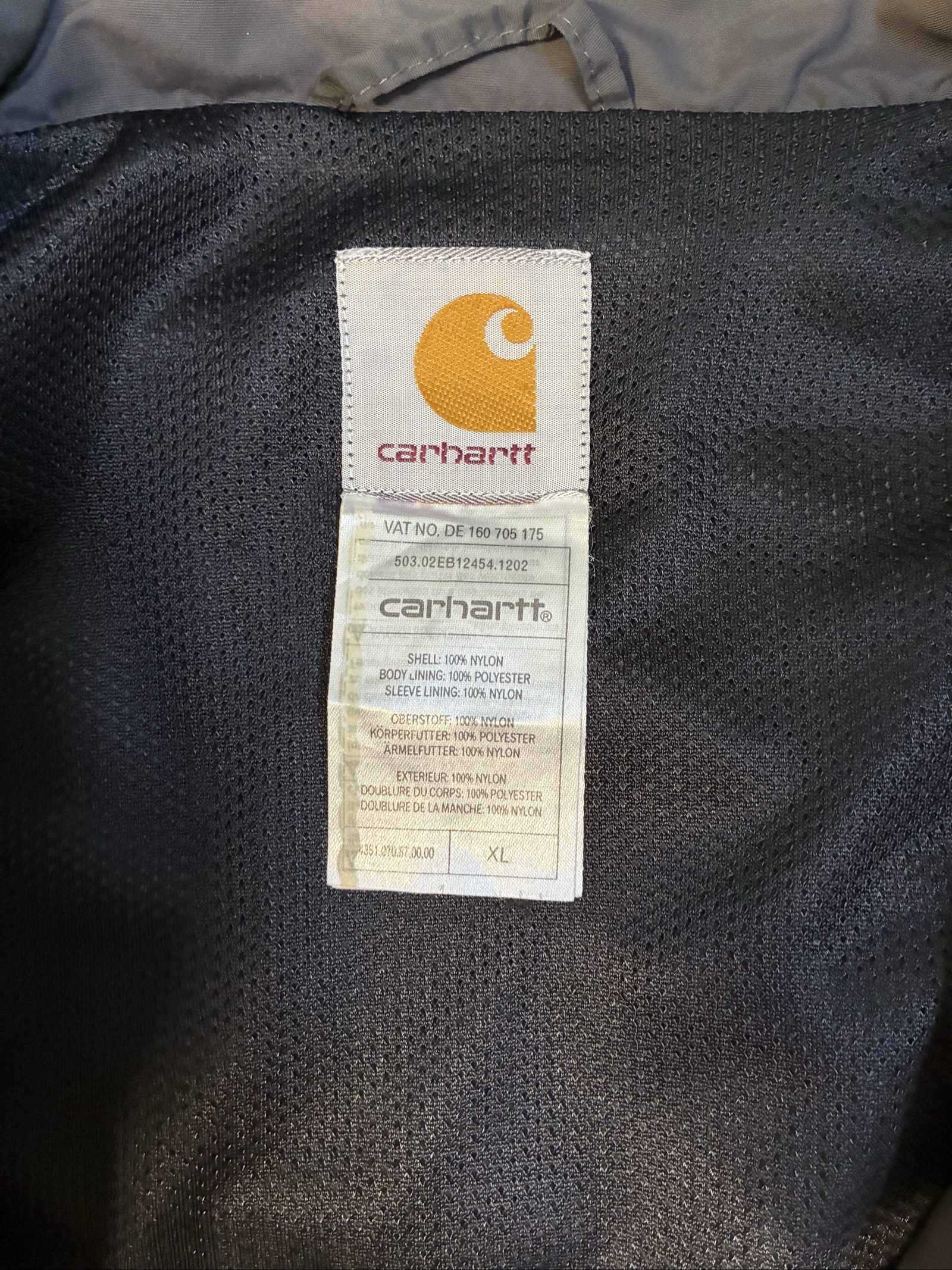 Vintage Carhartt y2k charcoal Zip-Up Jacket XL personalised Jamaica Flag image 8