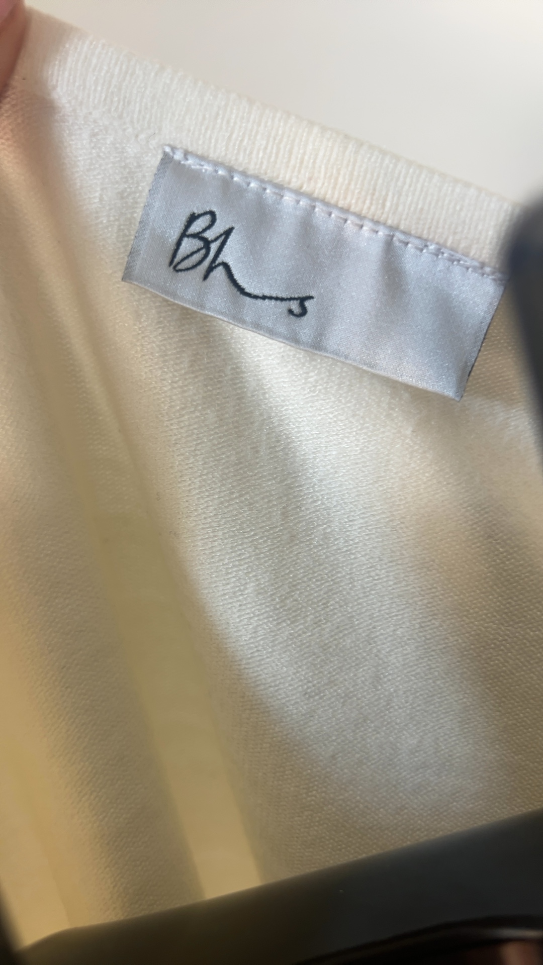 BHS Cream Women's Knit Top Size 14 image 3