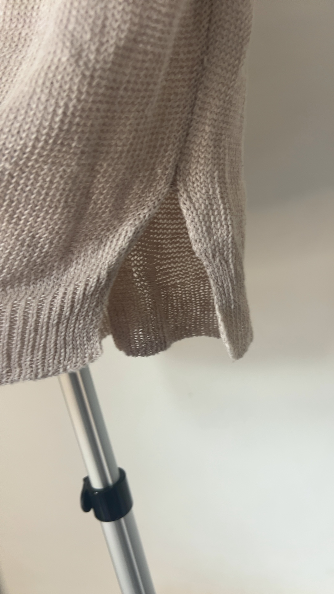 Mango Basics Beige Linen Knit Sweater Small image 3