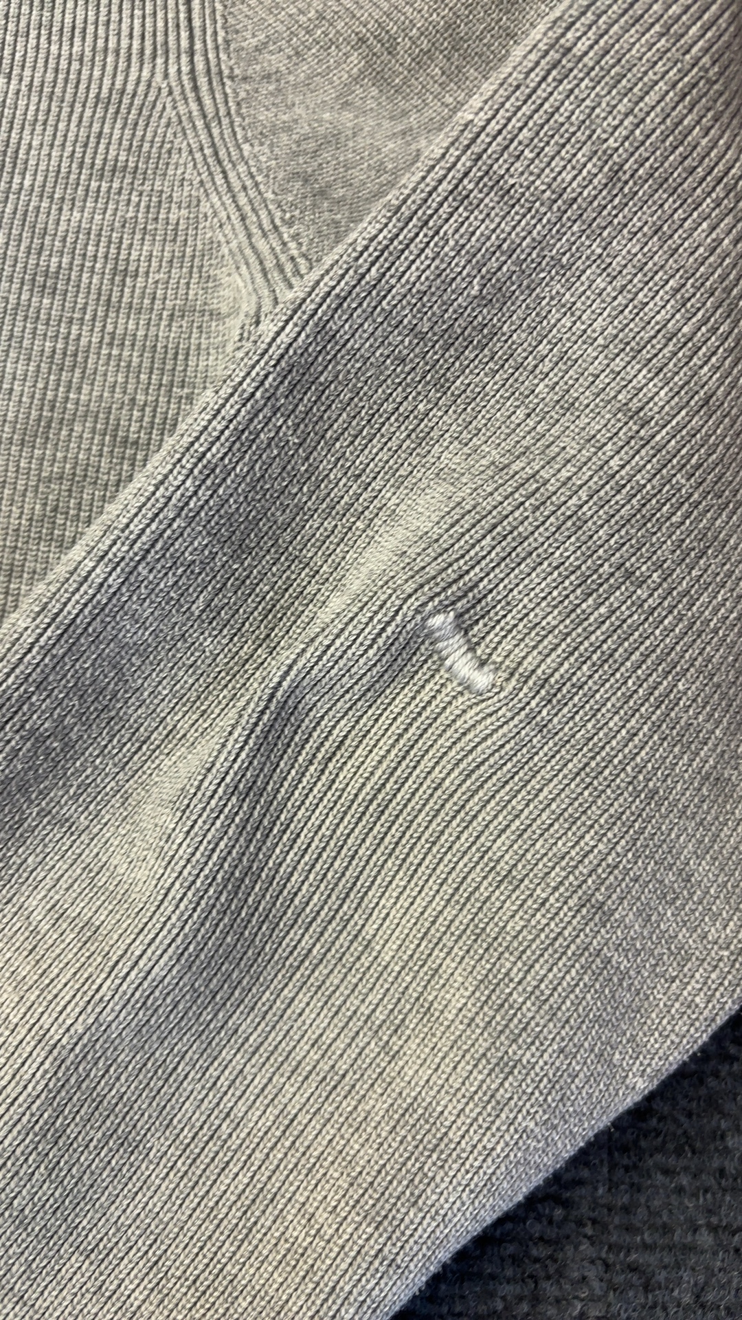M&S Grey Marl Cotton Blend Zip Cardigan XL Regular image 6