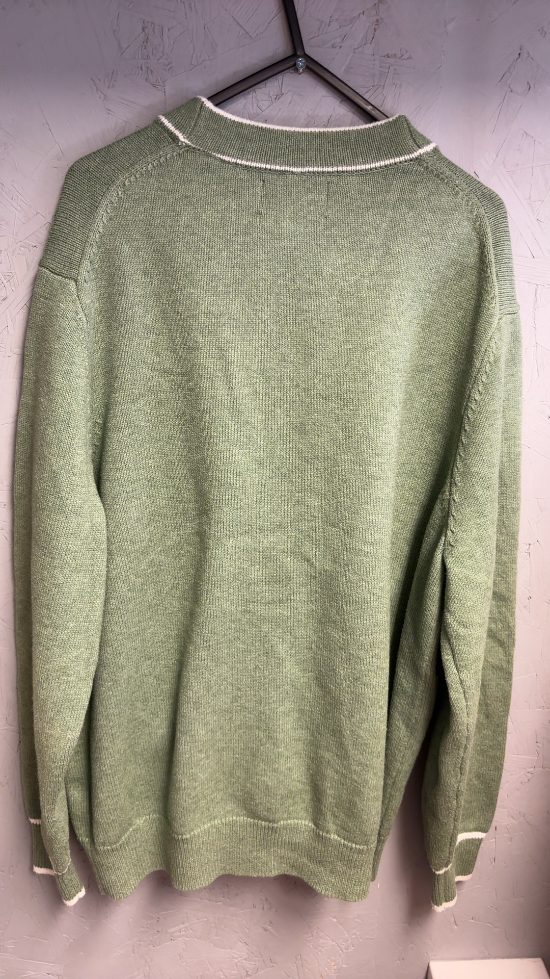 Marks and Spencer Green Mix Cotton Blend Cardigan XL Lightweight Pocket image 4