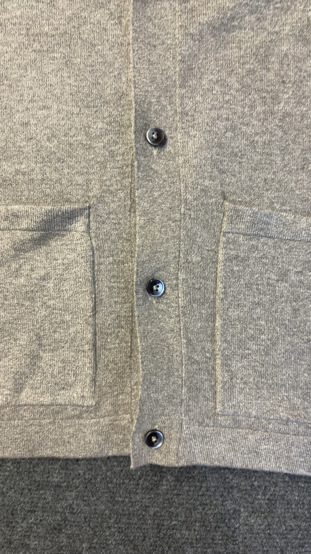 Marks & Spencer Grey Button Front Wool Blend Cardigan XL Pocket Detail excellent condition image 8