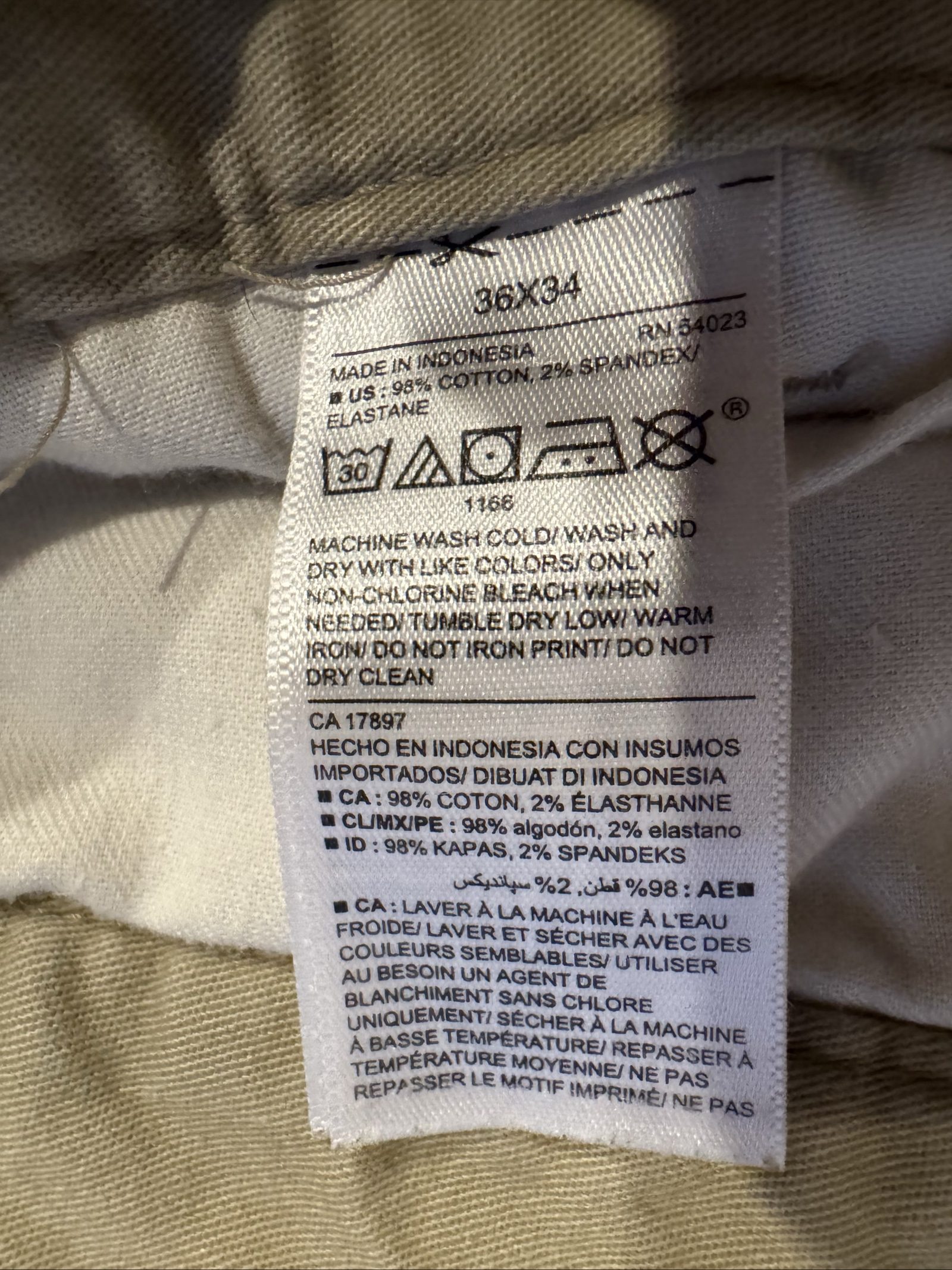 Men’s Old Navy Ultimate Straight Chino Pants – Khaki Tan – 36x34 image 4