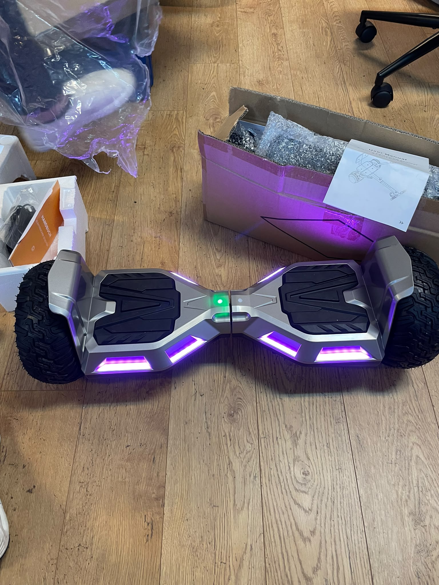 Gloednieuwe Off Road Hoverboard Go Kart Zitje Complete Set image 4