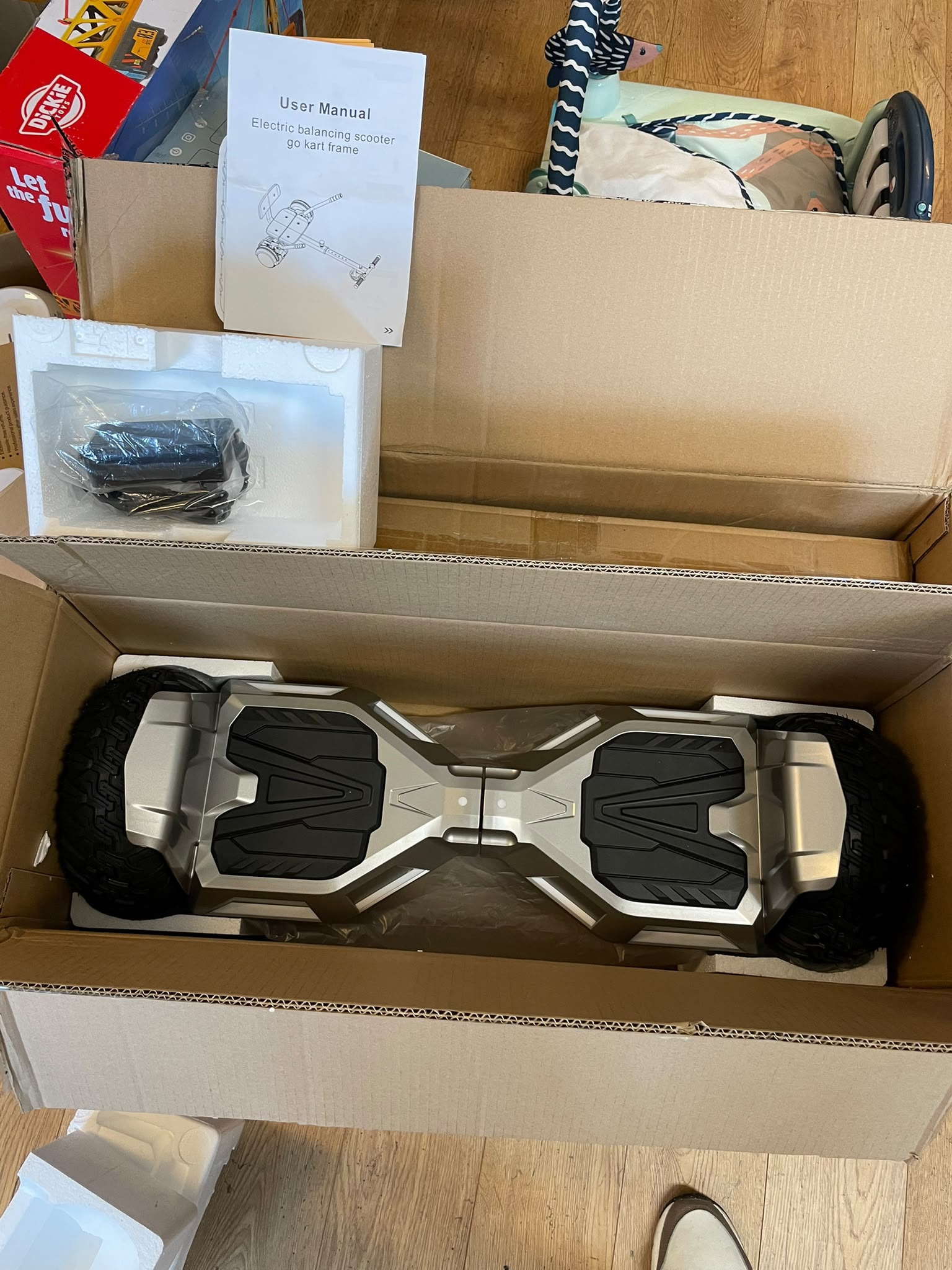 Gloednieuwe Off Road Hoverboard Go Kart Zitje Complete Set image 5