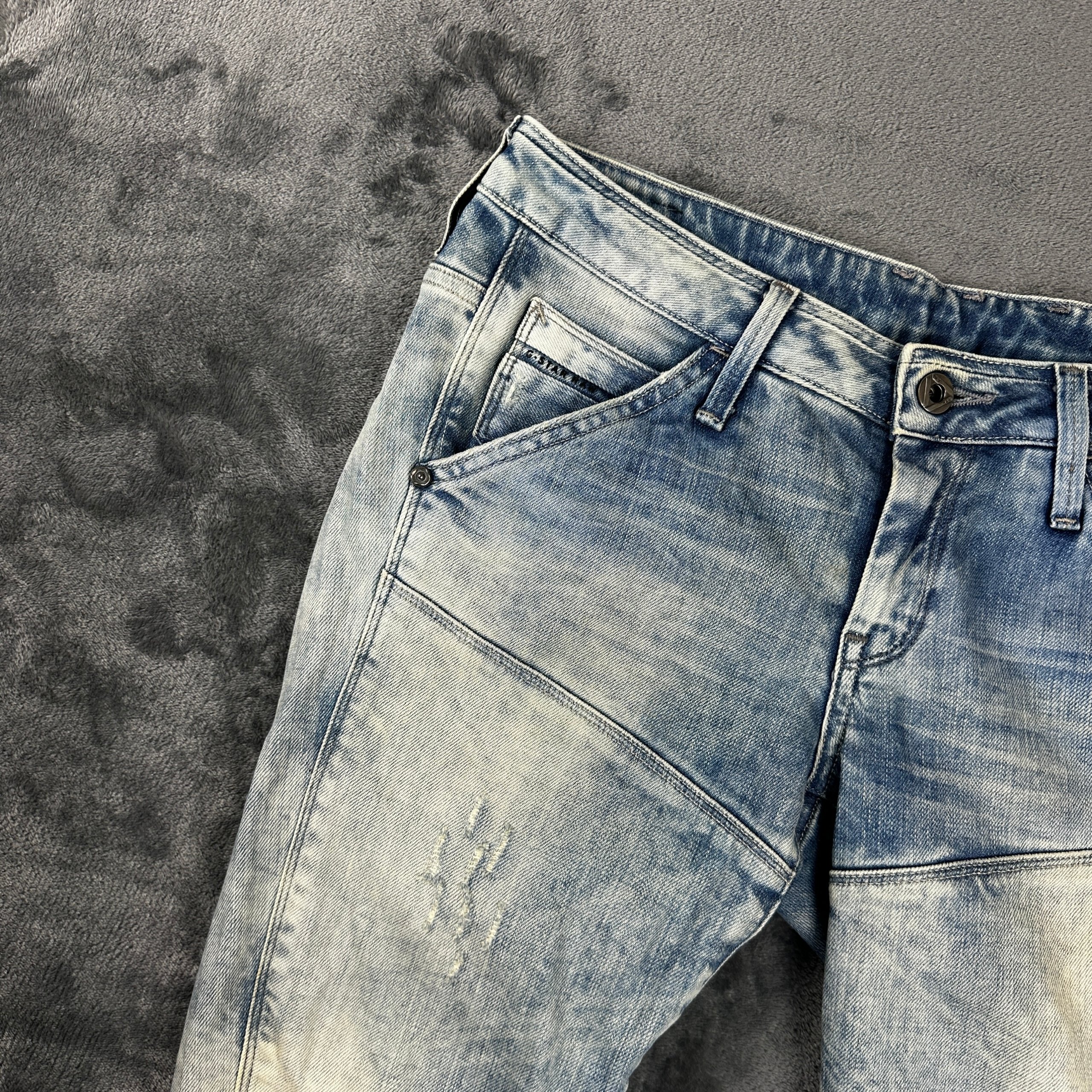 G-Star Raw 5620 Slim Tapered Acid Wash Jeans | W27 L28 image 6