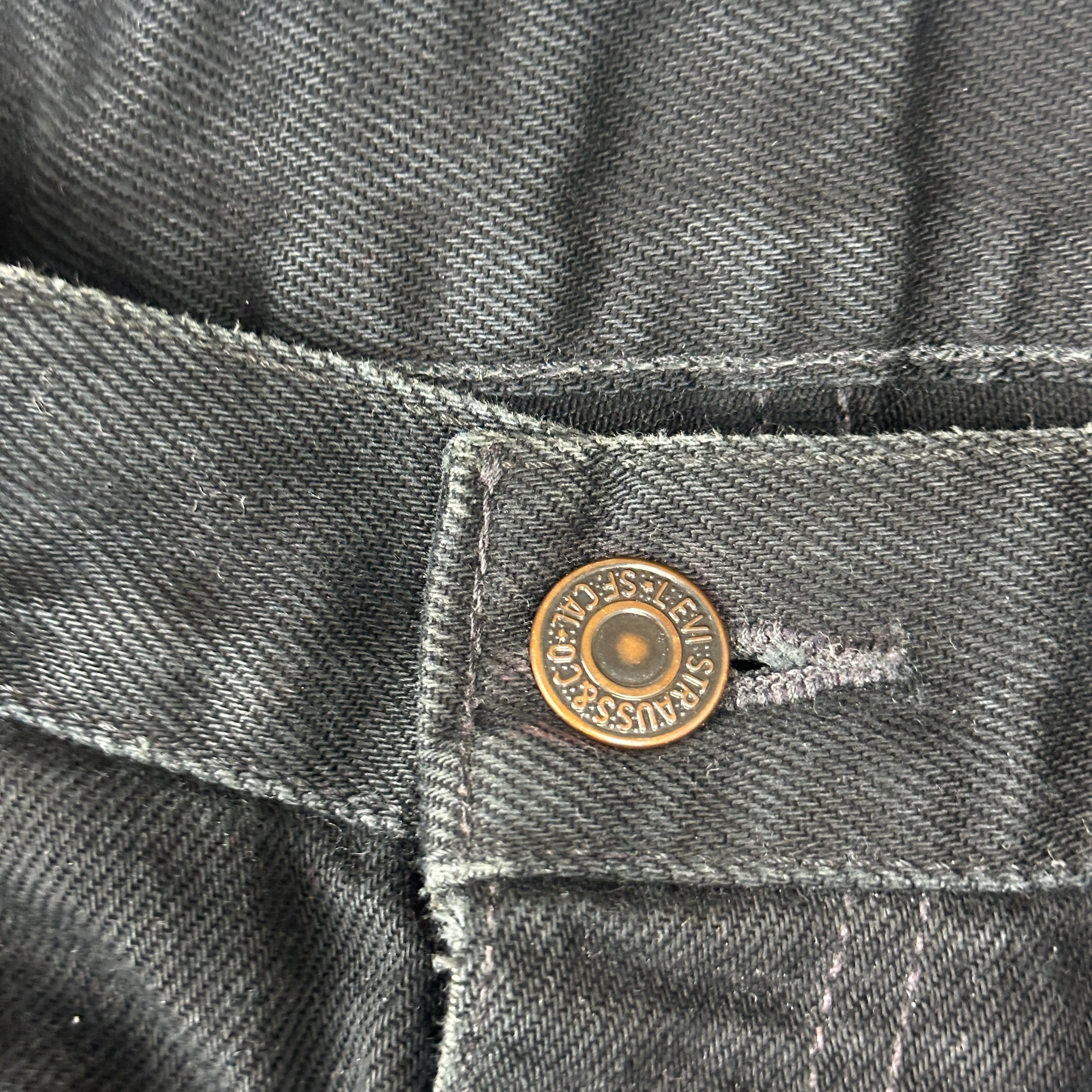 Vintage Levi's 615 Orange Tab Black Slim Straight Jeans W33 L32 image 4