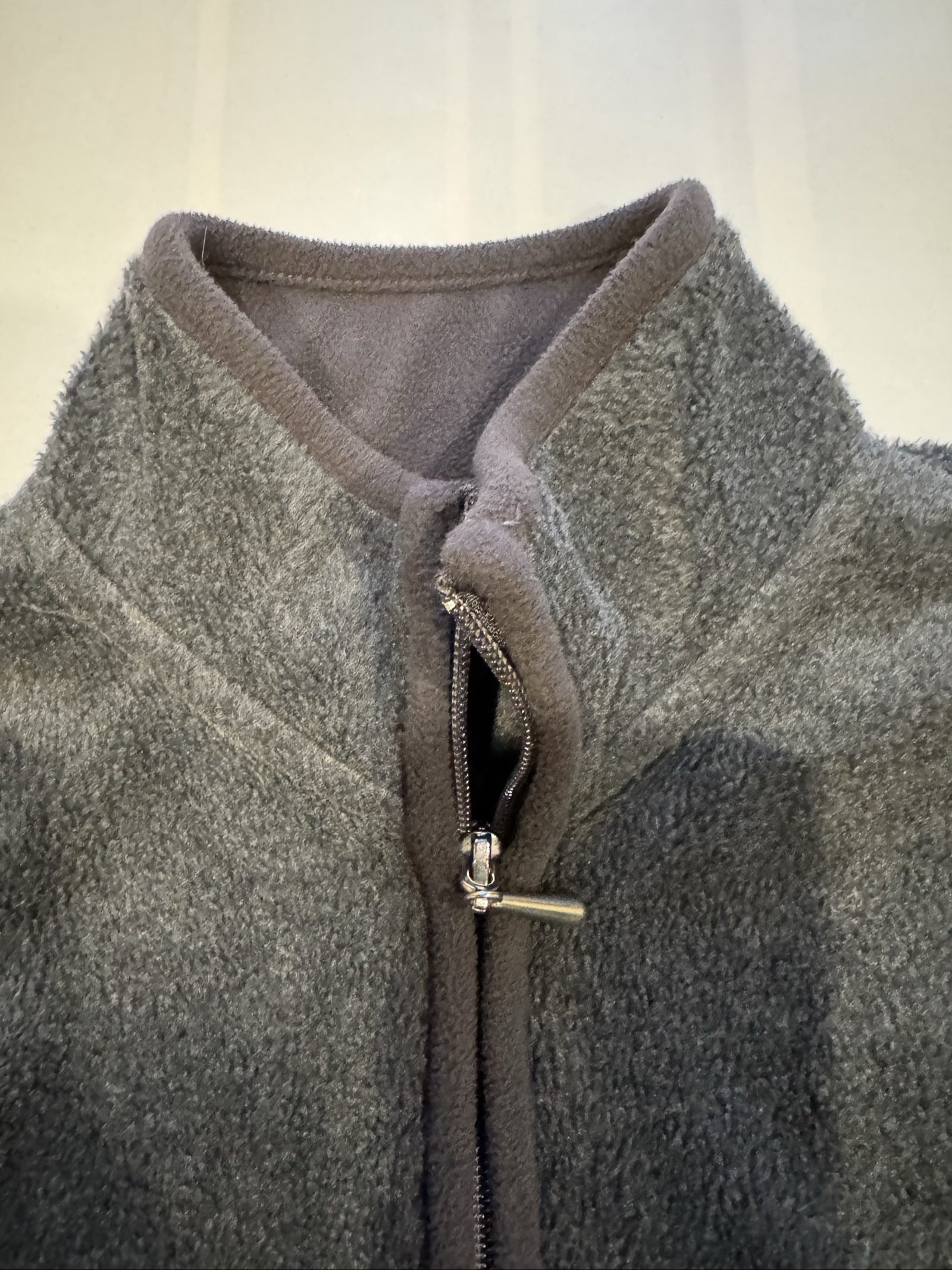 Karen Scott Grey Fleece Vest Small 100% Polyester image 3