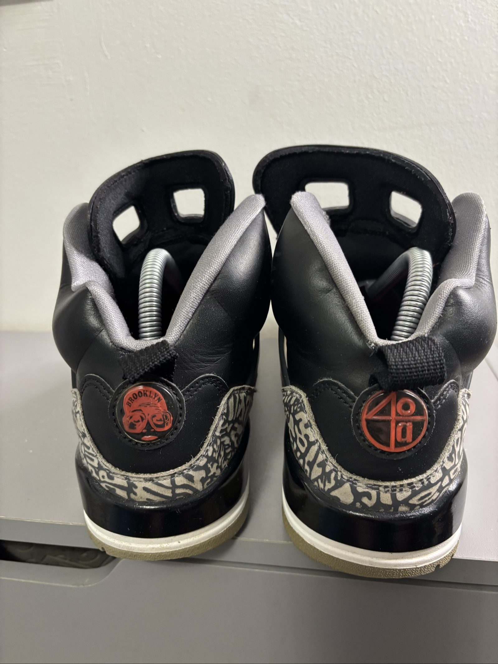 Jordan Black & Grey Air Jordan Spizike UK 6 Sneakers image 5