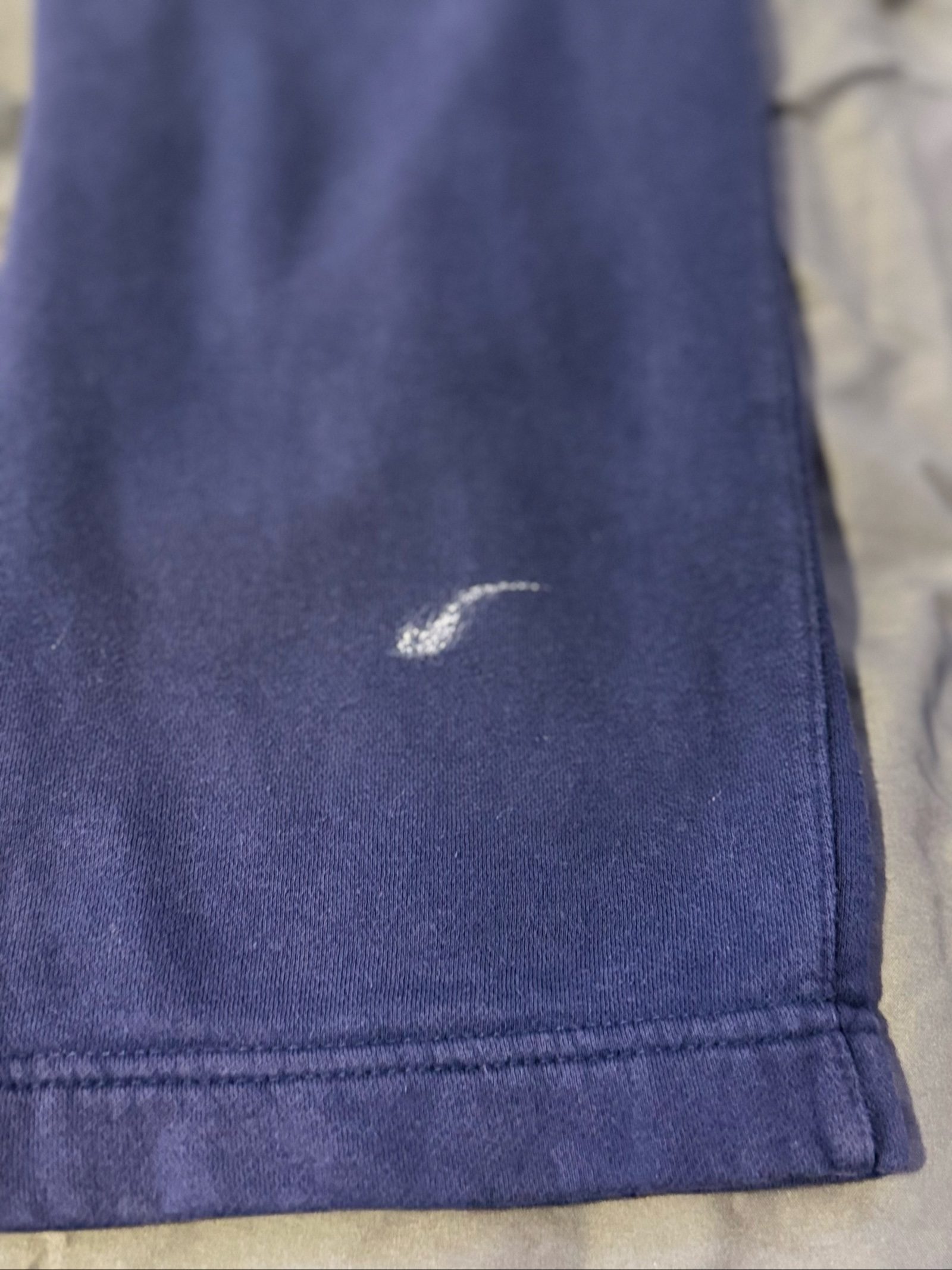 Nike Navy Blue Joggers Large with White Logo image 4