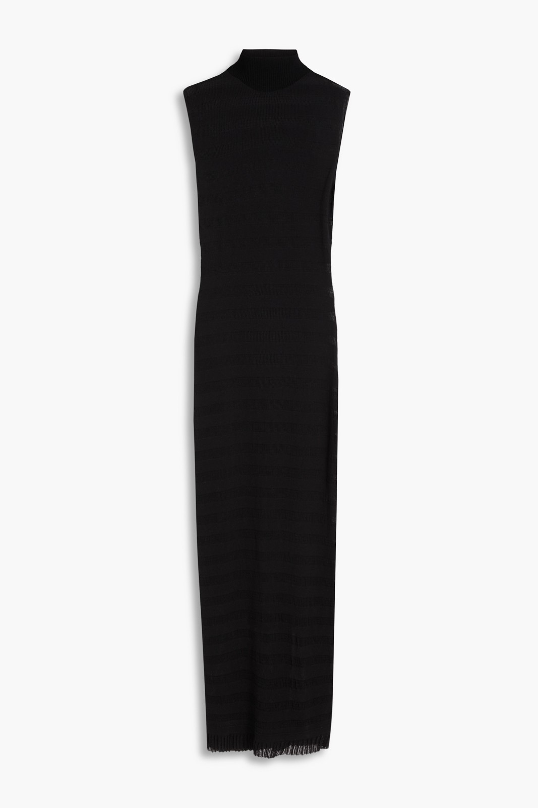 New Claudie Pierlot Black Knit Sleeveless Maxi Dress Size S