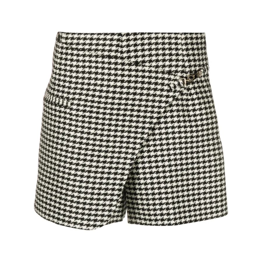 New Sandro Houndstooth Tweed Skort Size 36 / S