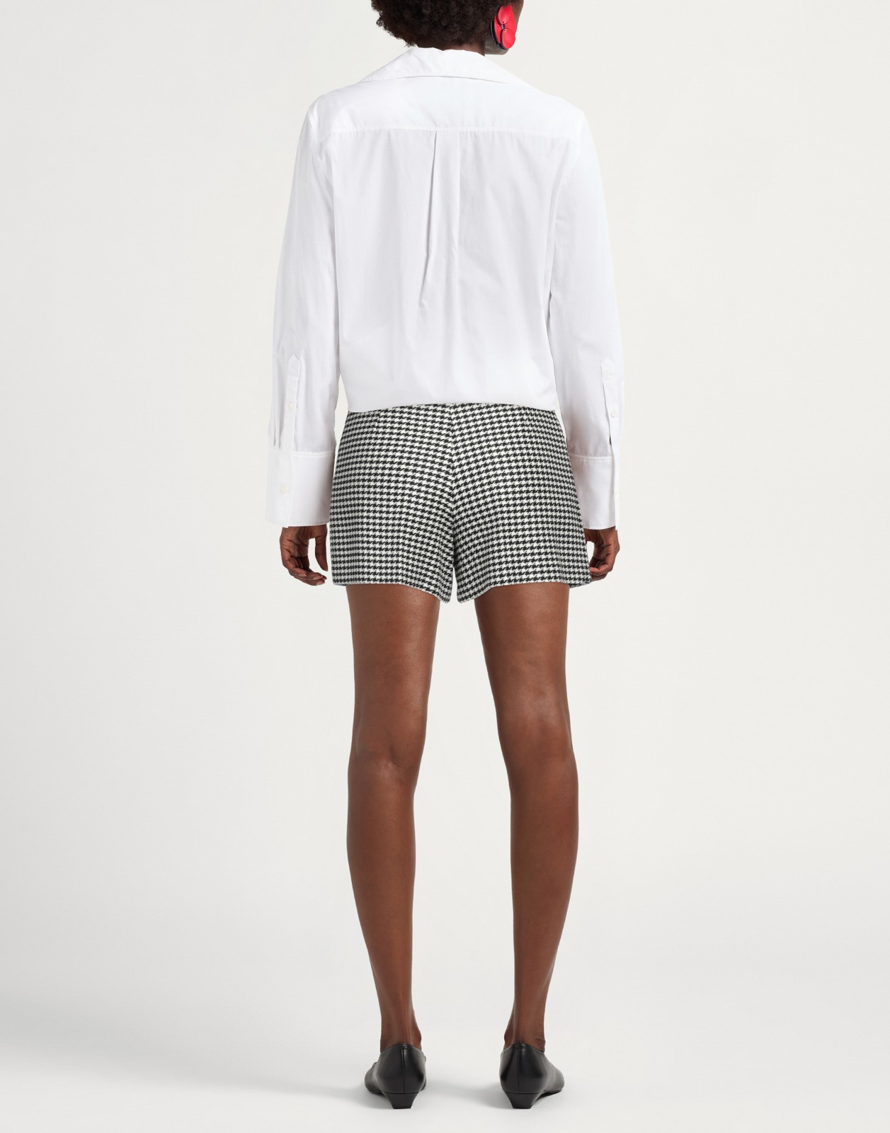New Sandro Houndstooth Tweed Skort Size 36 / S image 5