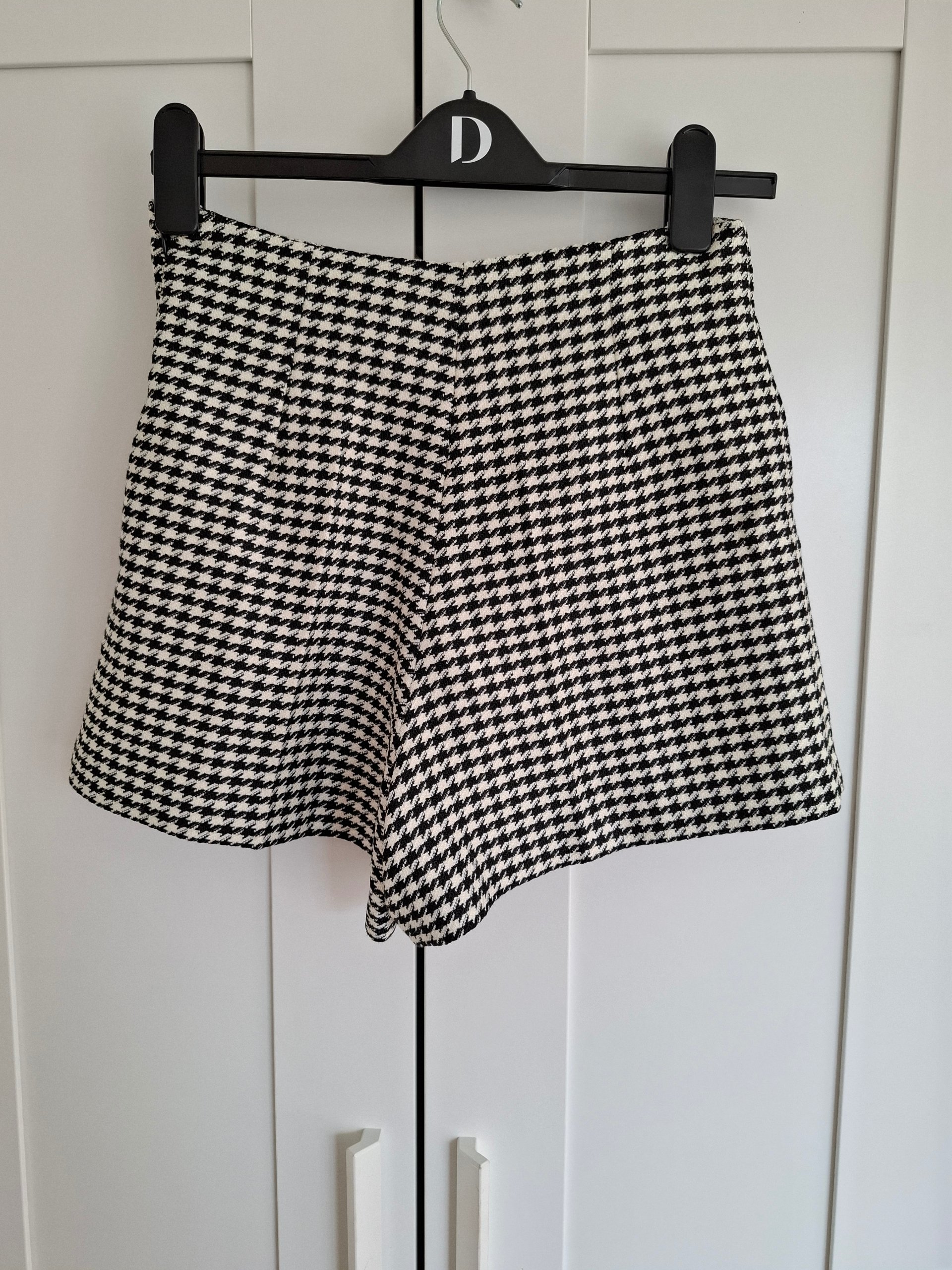 New Sandro Houndstooth Tweed Skort Size 36 / S image 8