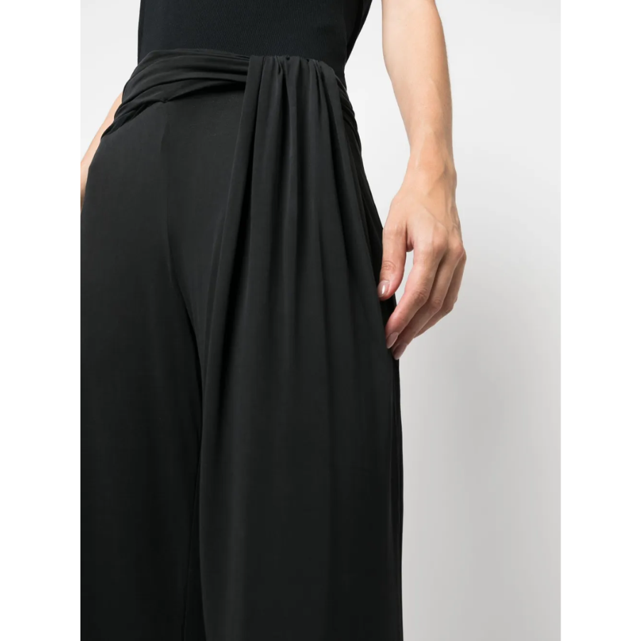 New Gauge81 Black Loutro Wide-Leg Drape Trousers Size M / 38 image 6