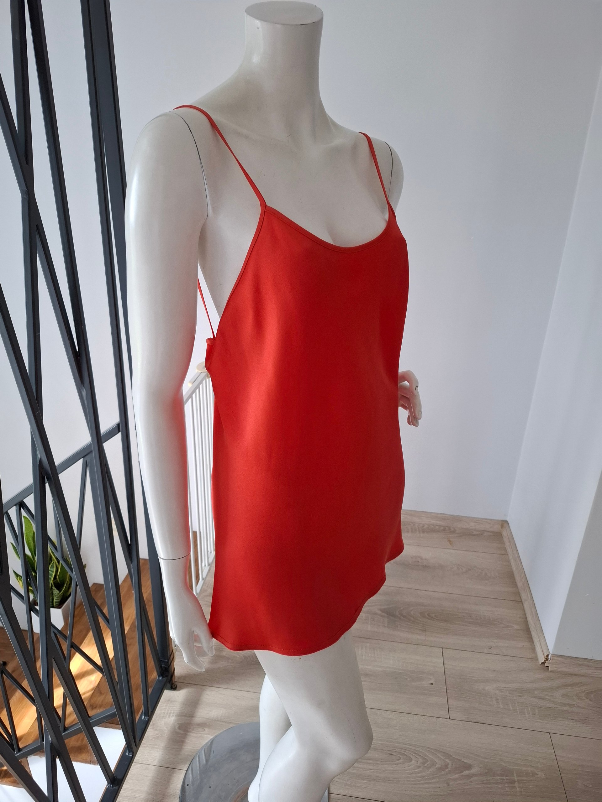 New Victoria Beckham Red Cami Top Size L image 4