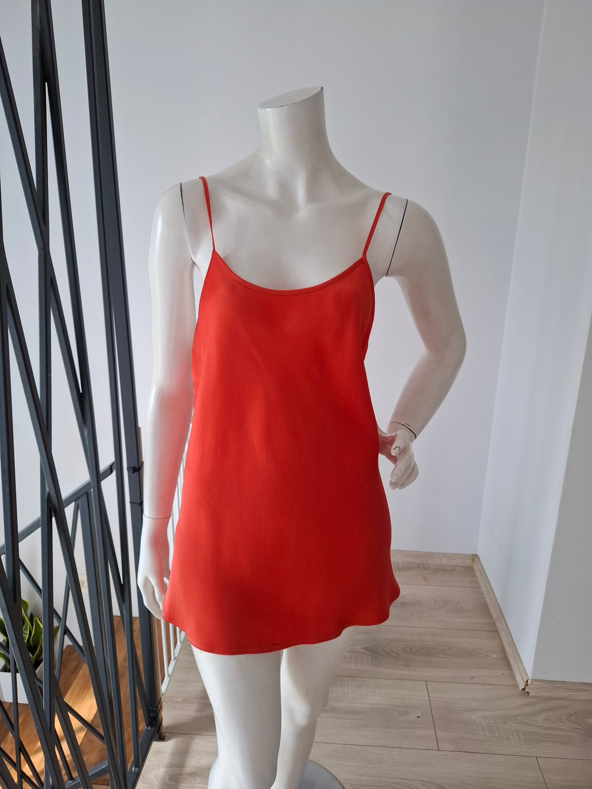 New Victoria Beckham Red Cami Top Size L image 3