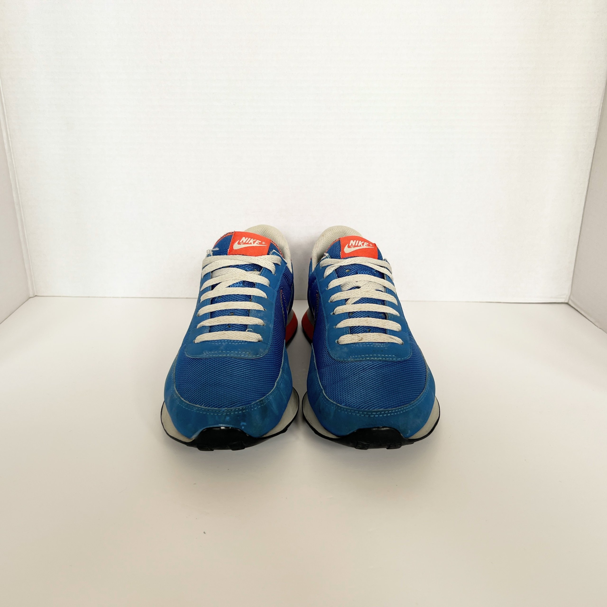 Nike Elite Waffle Signal Blue UK 8 Mens Retro Running Shoes Suede Mesh image 6