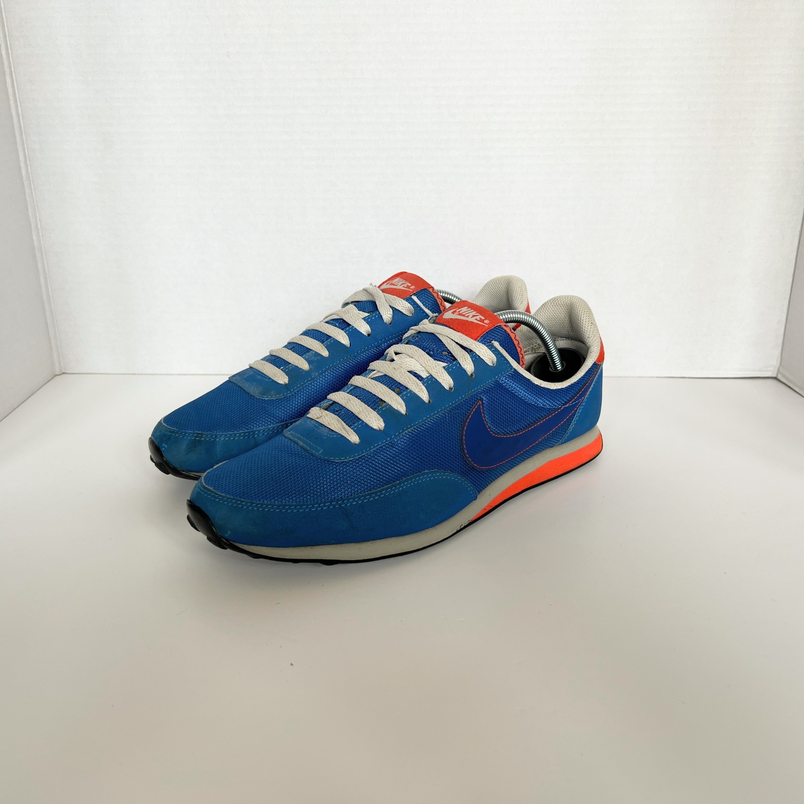 Nike Elite Waffle Signal Blue UK 8 Mens Retro Running Shoes Suede Mesh image 7