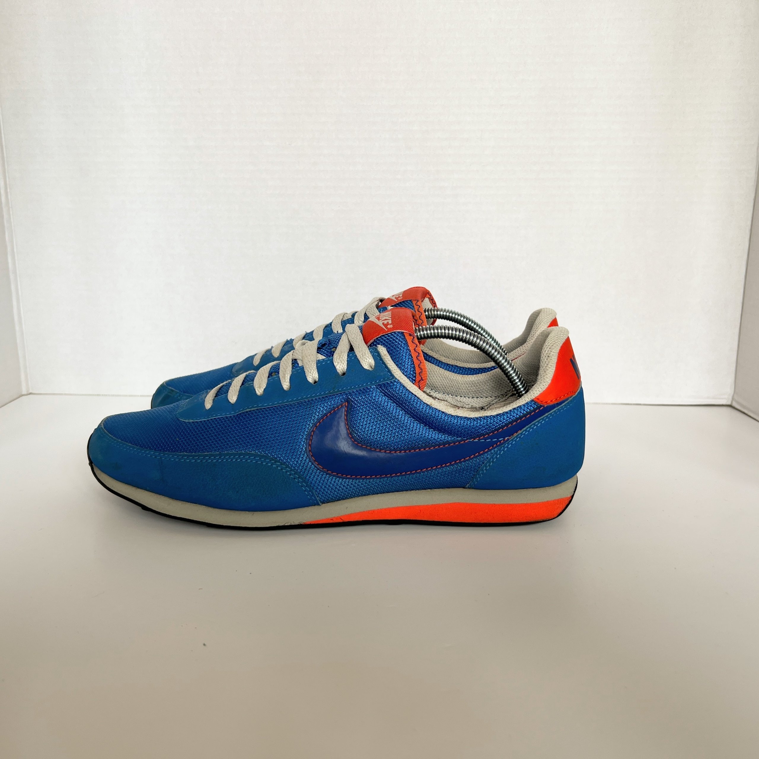 Nike Elite Waffle Signal Blue UK 8 Mens Retro Running Shoes Suede Mesh image 2