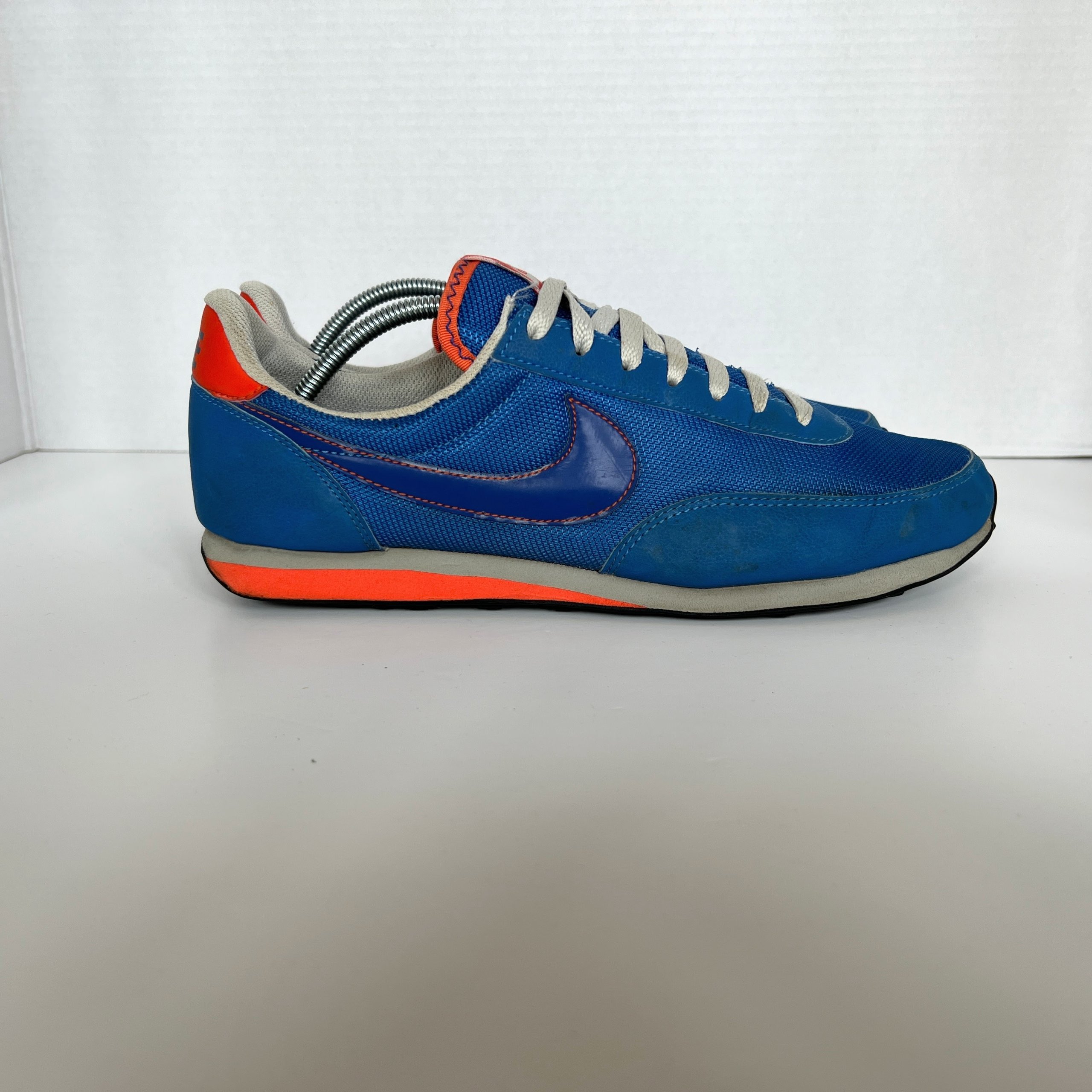 Nike Elite Waffle Signal Blue UK 8 Mens Retro Running Shoes Suede Mesh