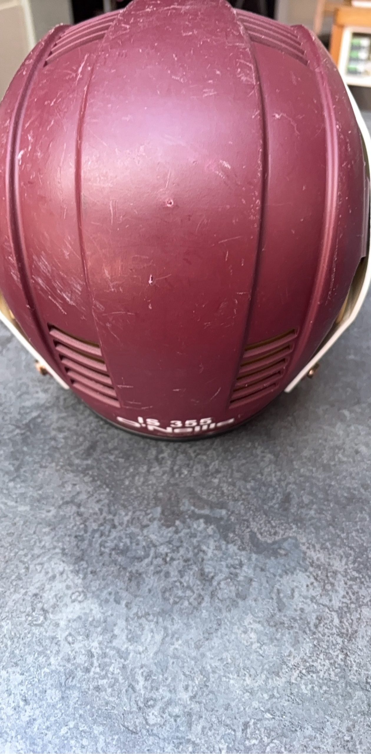O'Neills Maroon & White Koolite IS 355 Hurling Helmet Medium image 6