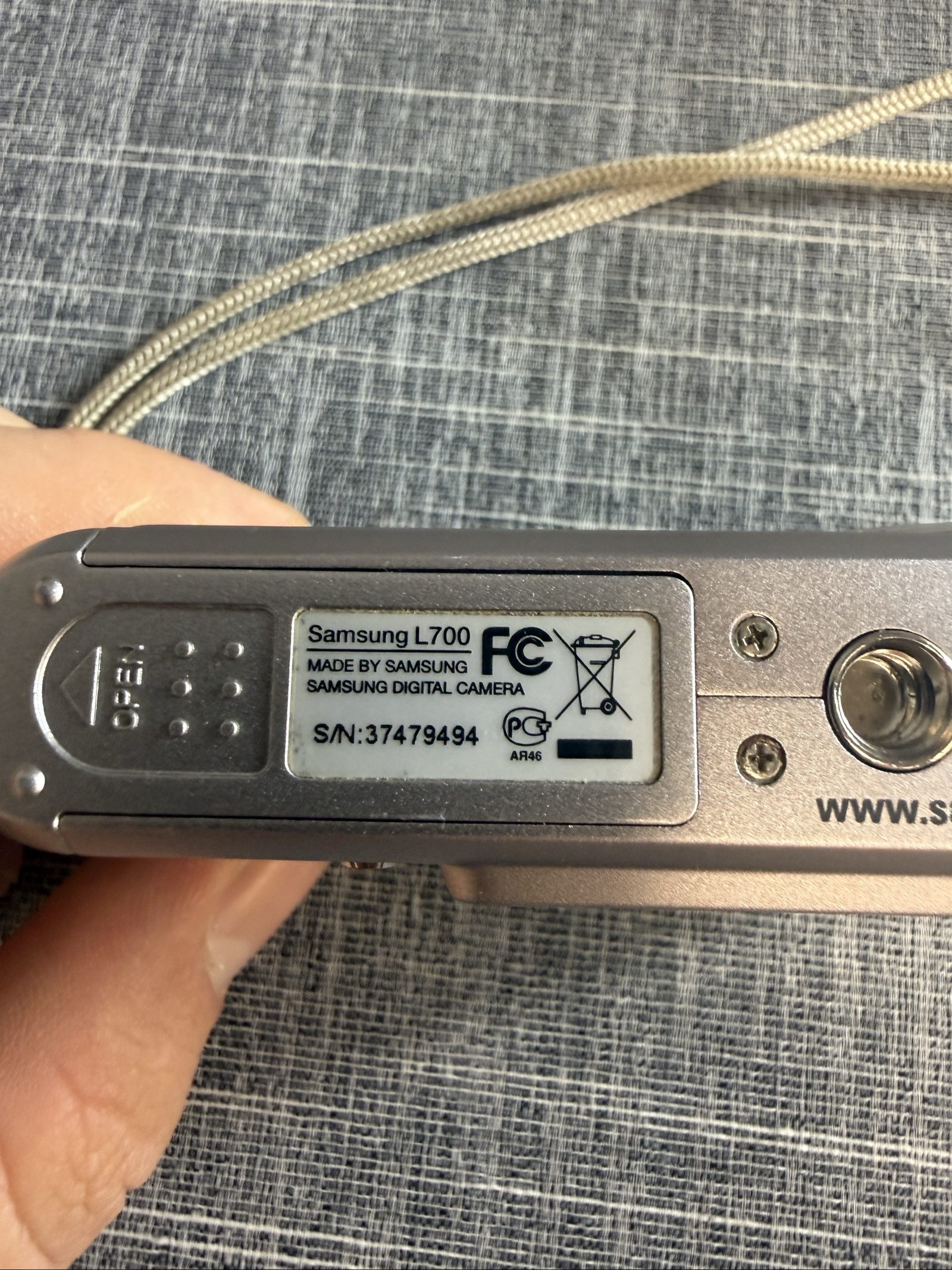 Samsung L700 Digital Camera 7.2MP 3x Optical Zoom Silver image 8